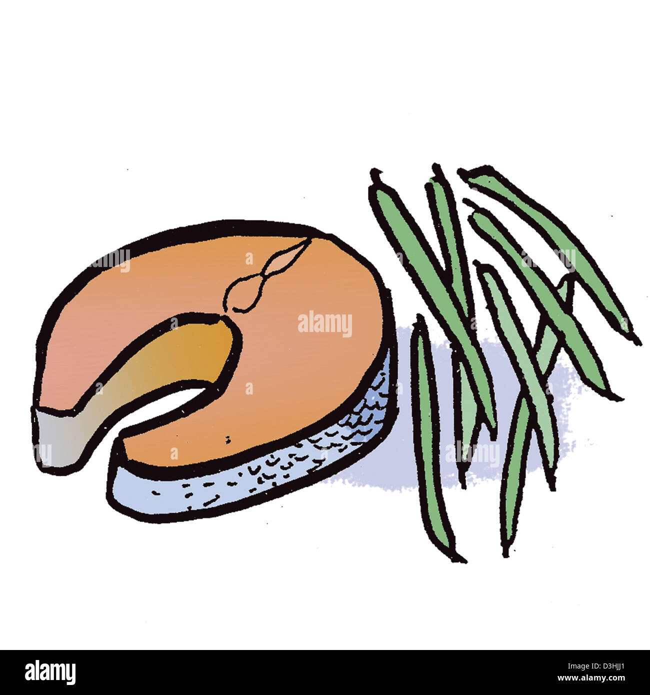 POISSONS, DESSIN Banque D'Images