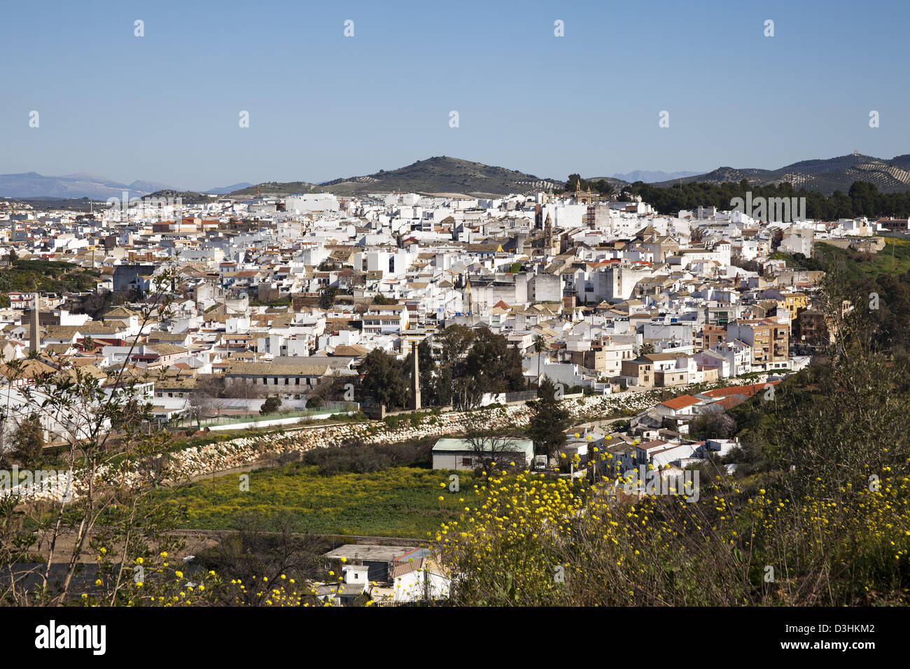 Village de Puente Genil Cordoba Andalousie Espagne Banque D'Images