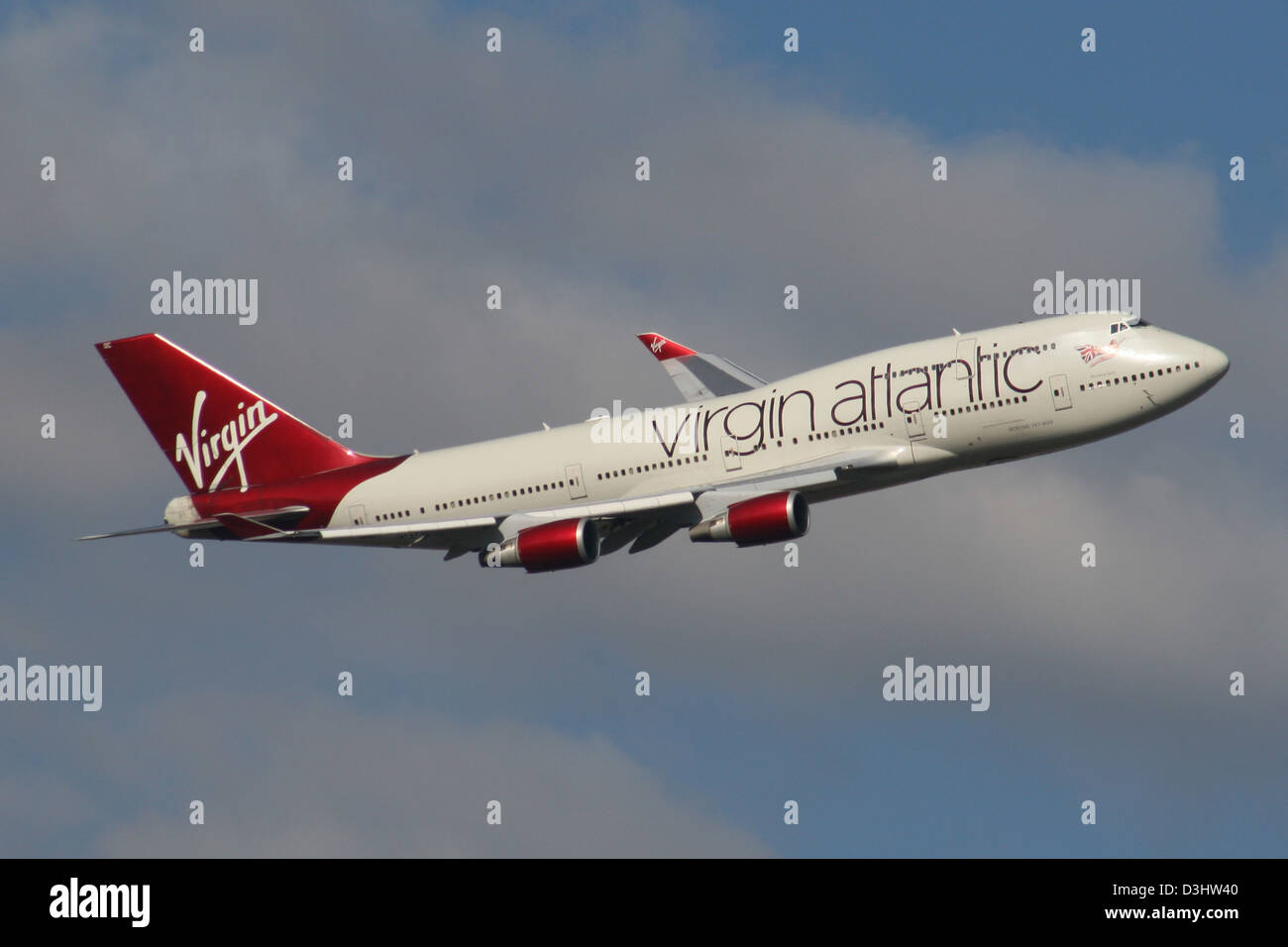 VIRGIN ATLANTIC AIRLINES BOEING 747 Banque D'Images