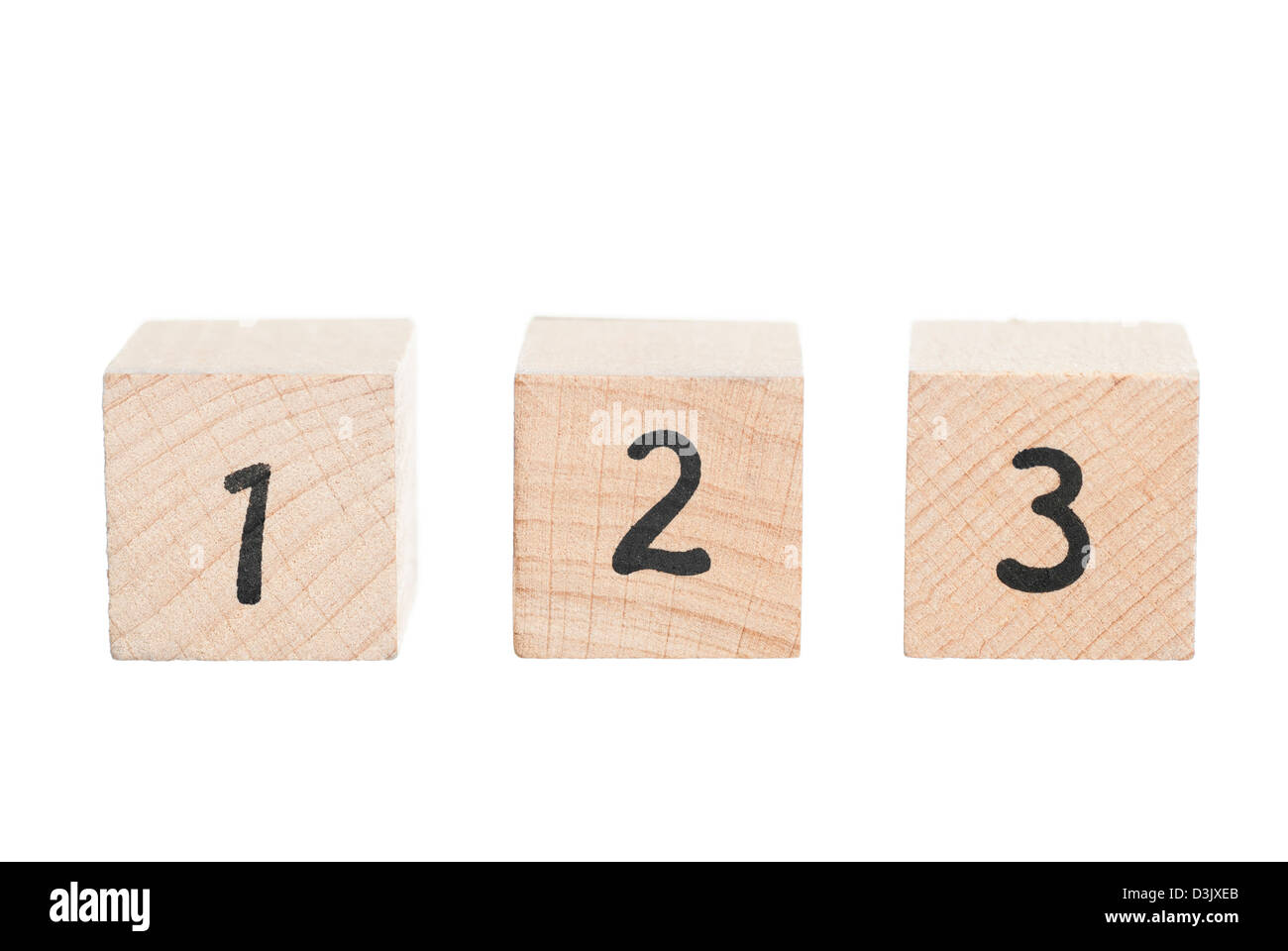 Dipiction l'apprentissage de l'abc. Arrière-plan blanc. Banque D'Images