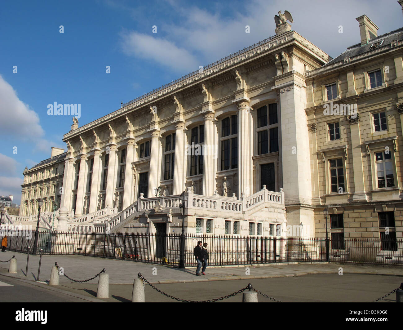 Haute cour palais,,Ile de la Cite,Seine,Paris,France Banque D'Images