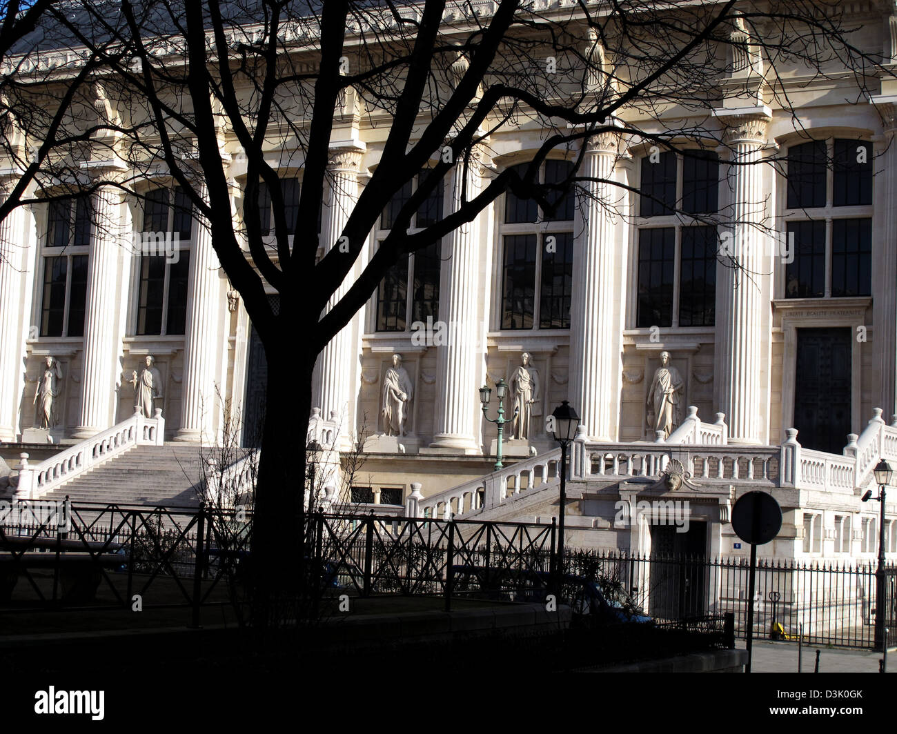 Haute cour palais,,Ile de la Cite,Seine,Paris,France Banque D'Images