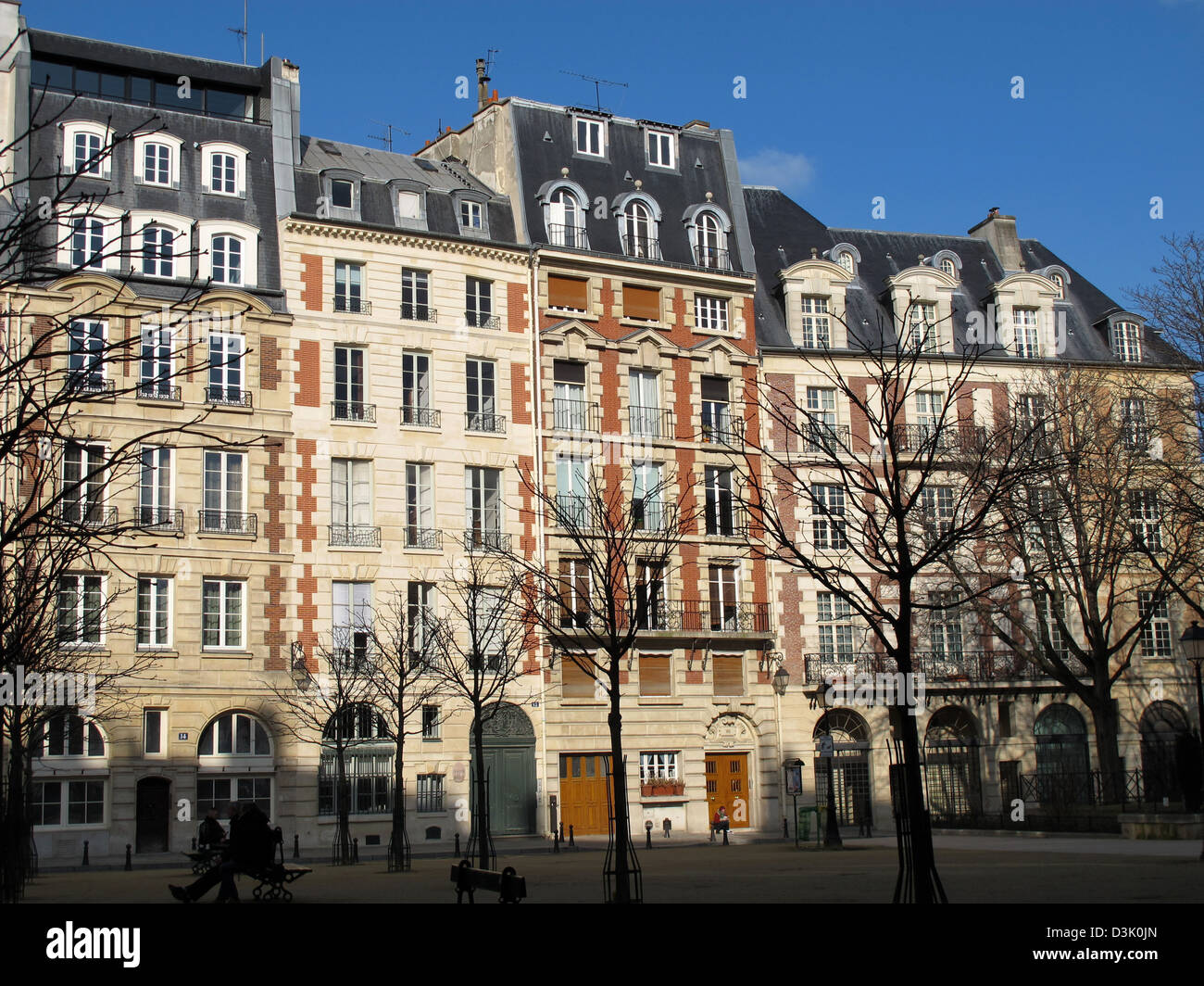 Place Dauphine, Ile de la Cite,Paris,France,vieille ville Banque D'Images