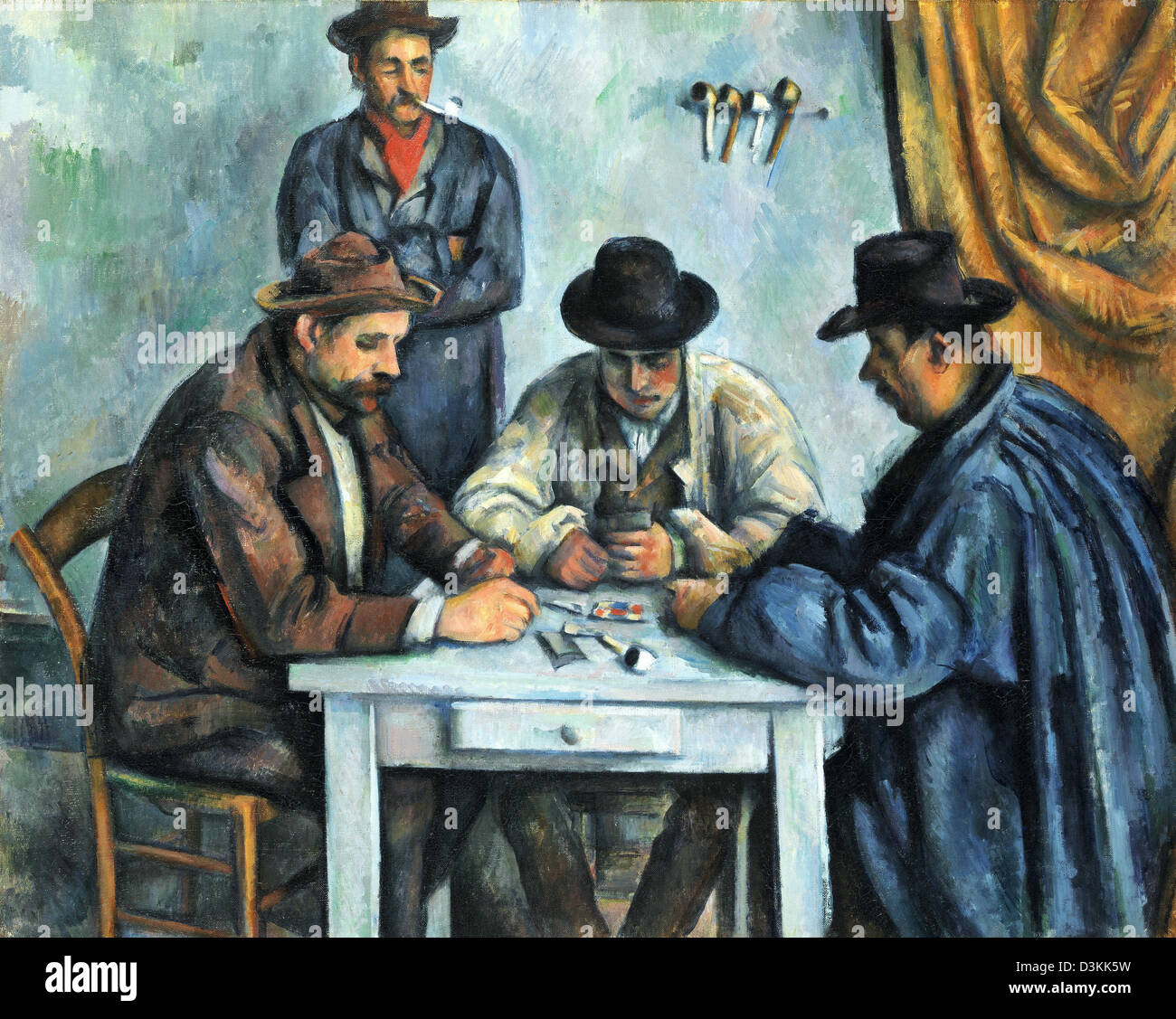 Paul Cézanne, les joueurs de cartes 1892-1893 Huile sur toile. Metropolitan Museum of Art, New York City, USA Banque D'Images