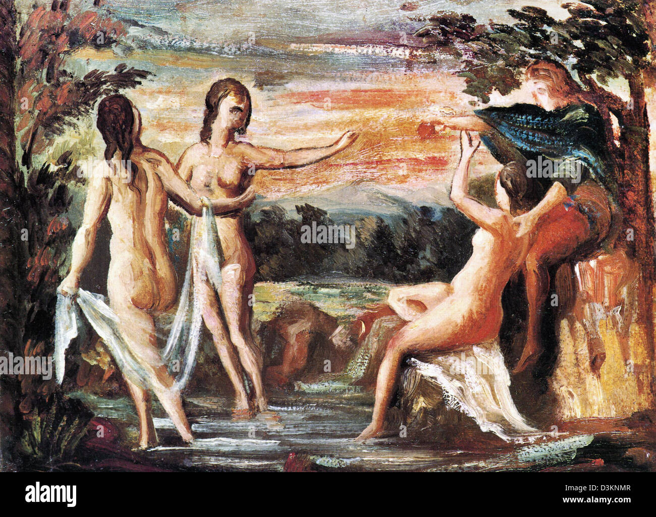 Paul Cézanne, le jugement de Paris 1862-1864 Huile sur toile Banque D'Images