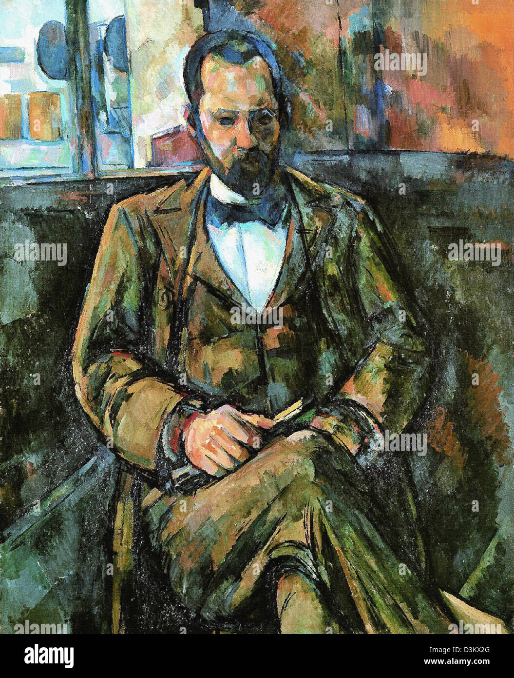 Paul Cézanne, Portrait d'Ambroise Vollard 1899 Huile sur toile. Musée du Petit Palais, Paris, France Banque D'Images