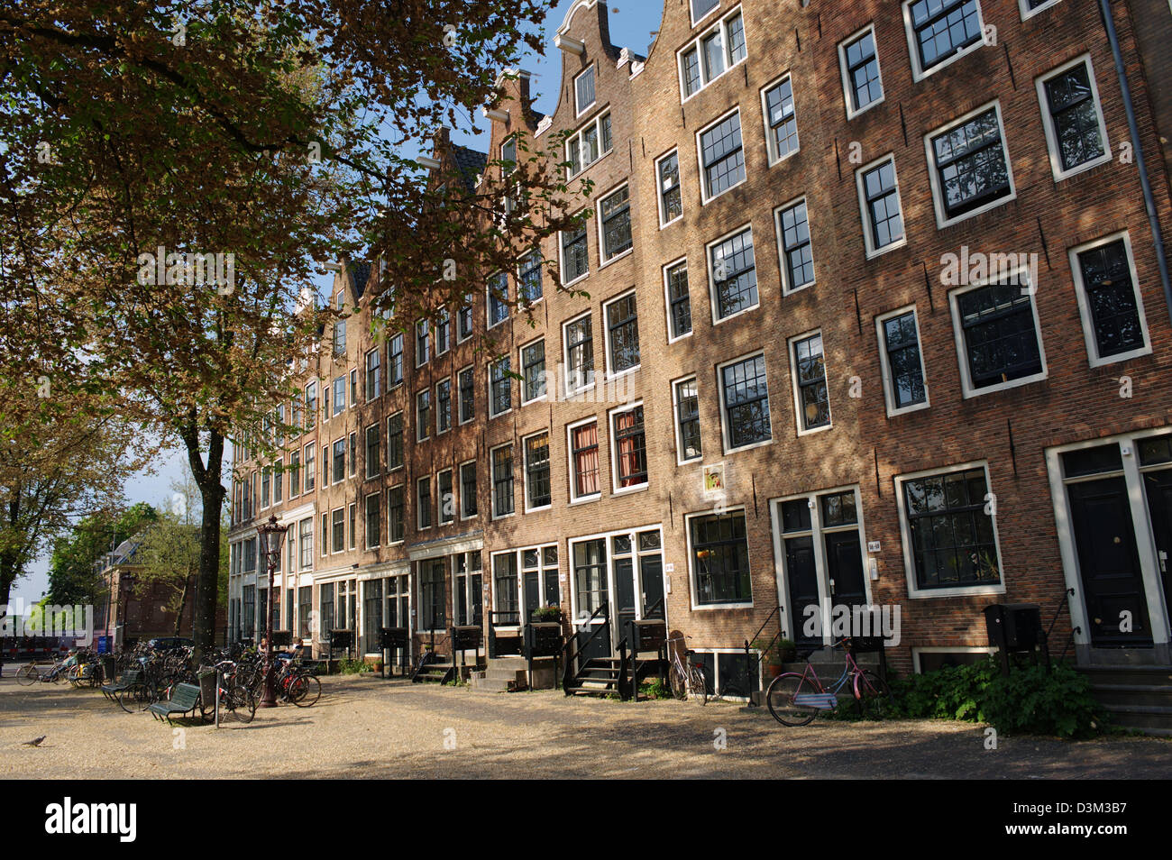 Maison d'habitation traditionnelle, dans le quartier Jordaan d'Amsterdam Banque D'Images