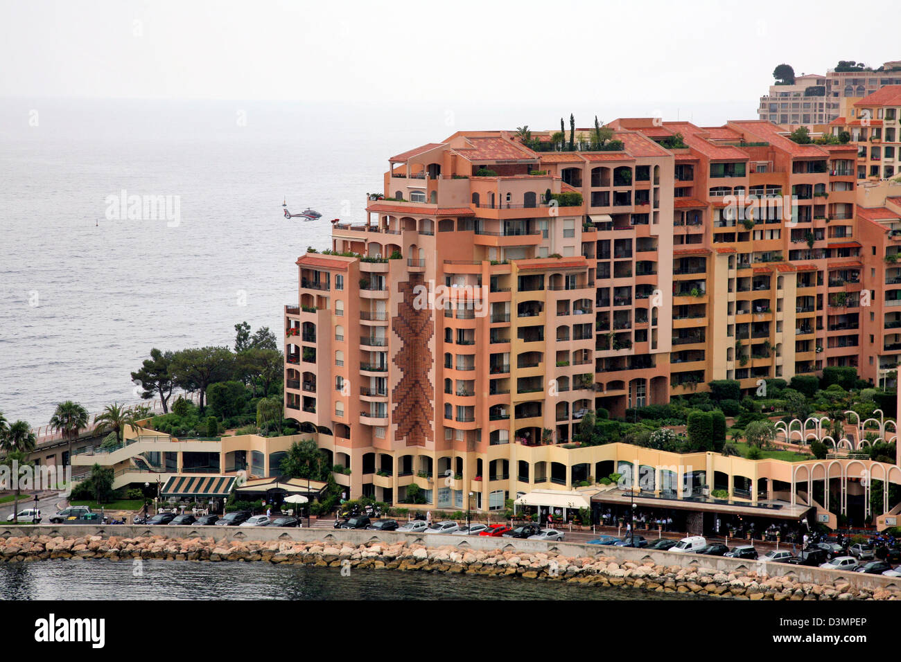 Vol en hélicoptère à l'aéroport de l'Héliport de Monaco Monte Carlo Banque D'Images