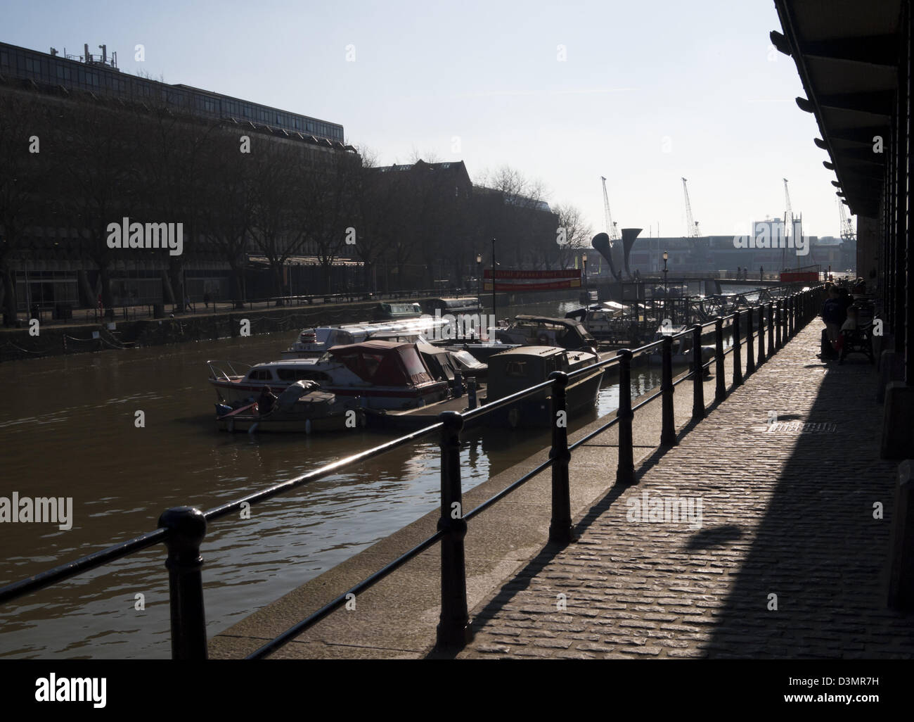 Le centre-ville de Bristol en Angleterre - Floating Harbour Banque D'Images