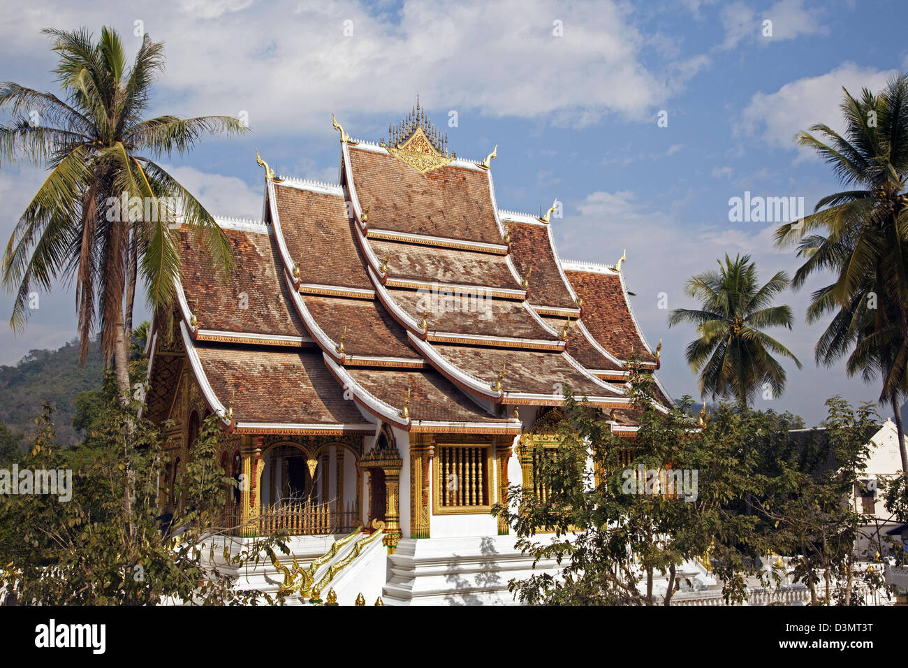 Le Palais Royal / Haw Kham à Luang Prabang, Laos, Asie du sud-est Banque D'Images