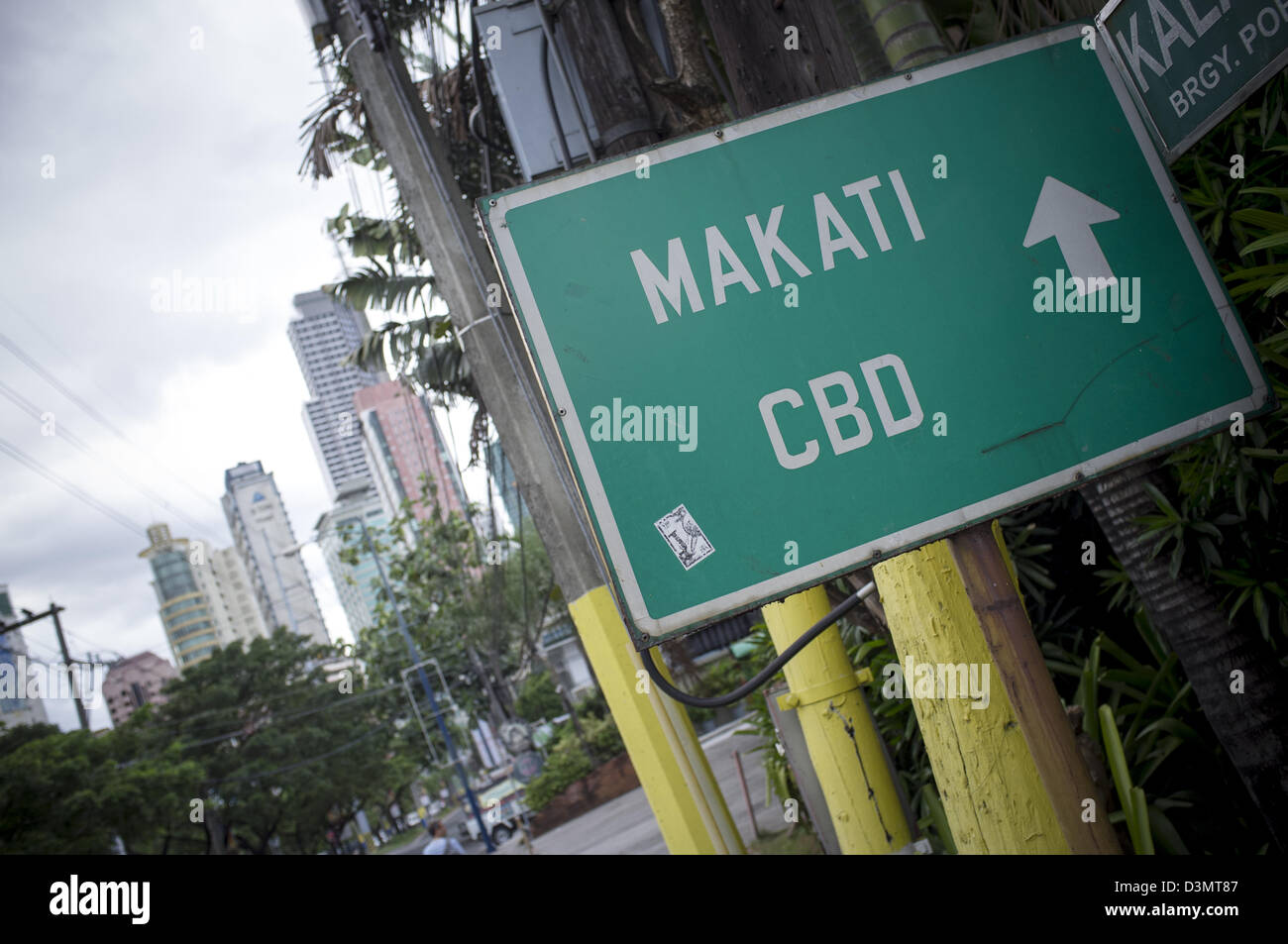 Makati CBD signe Banque D'Images