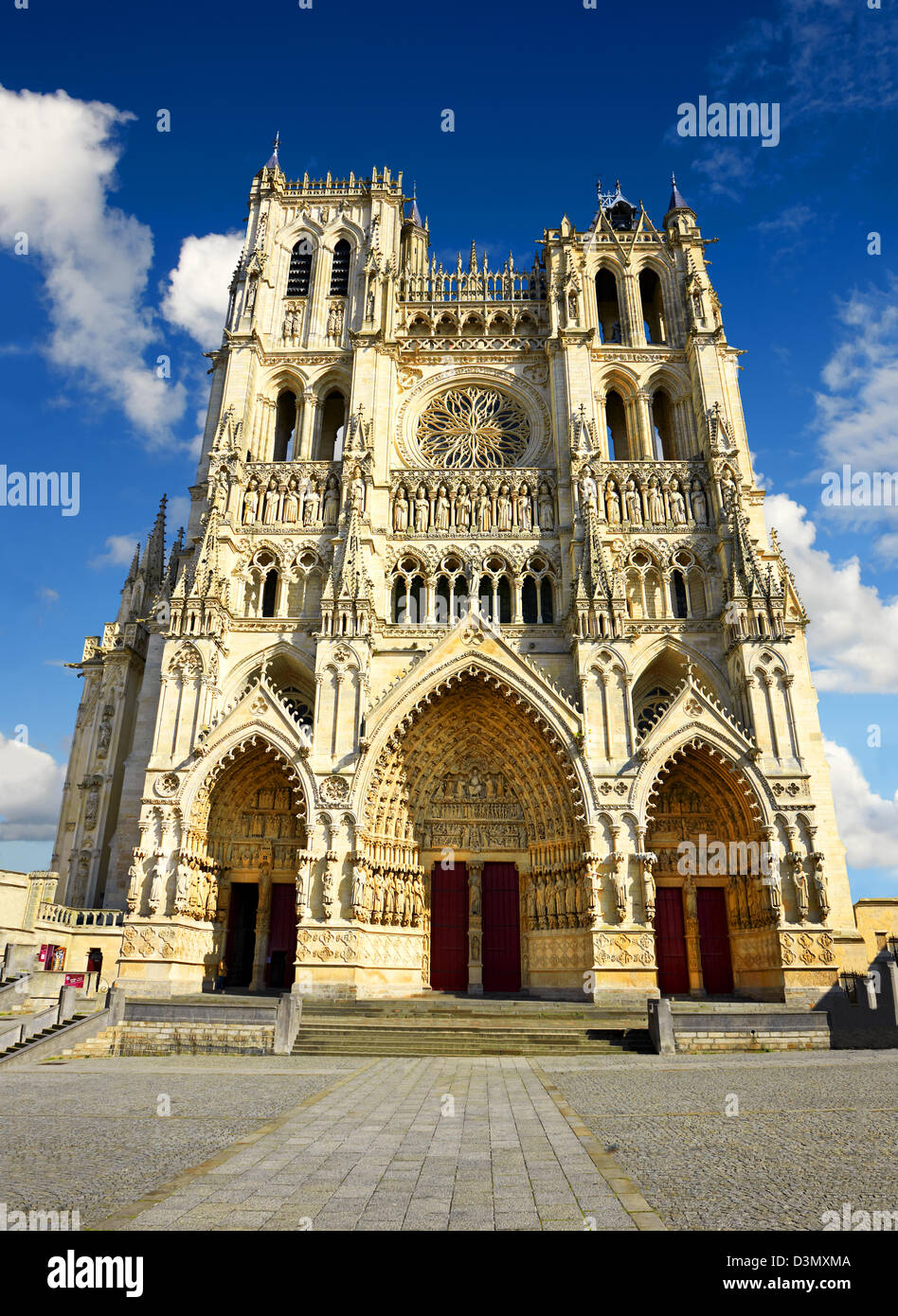 Cathédrale gothique Notre-Dame, Amiens, France Banque D'Images