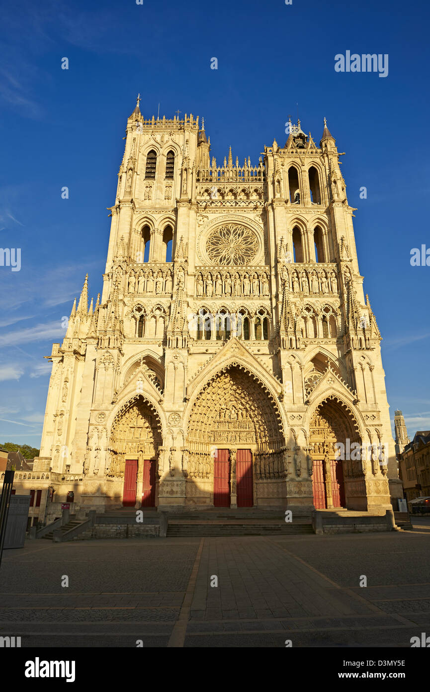 Cathédrale gothique Notre-Dame, Amiens, France Banque D'Images