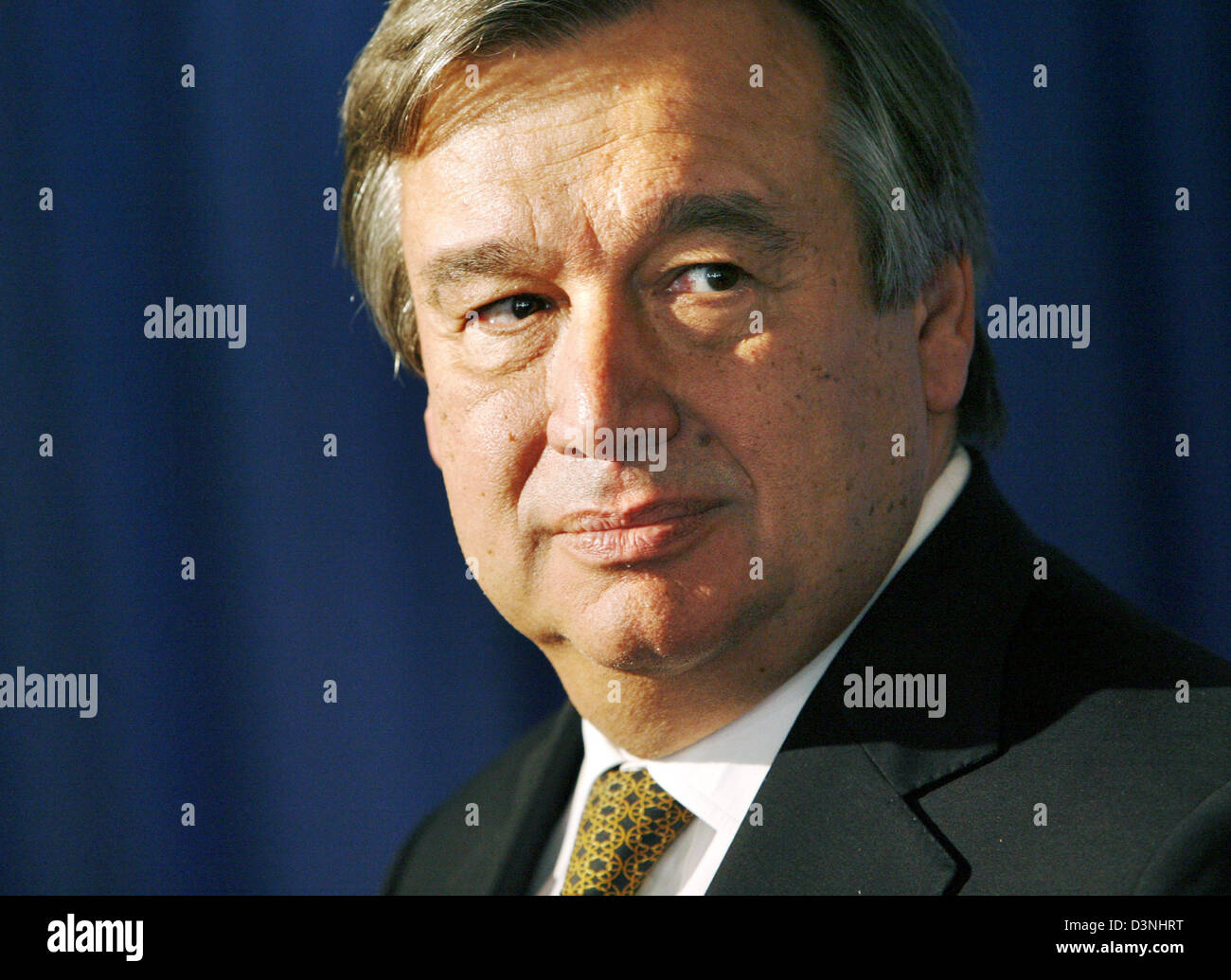 Haut Commissaire des Nations Unies pour les réfugiés (HCR) Antonio Guterres a photographié à Berlin, Allemagne, le mercredi 16 mai 2006. Photo : Steffen Kugler Banque D'Images