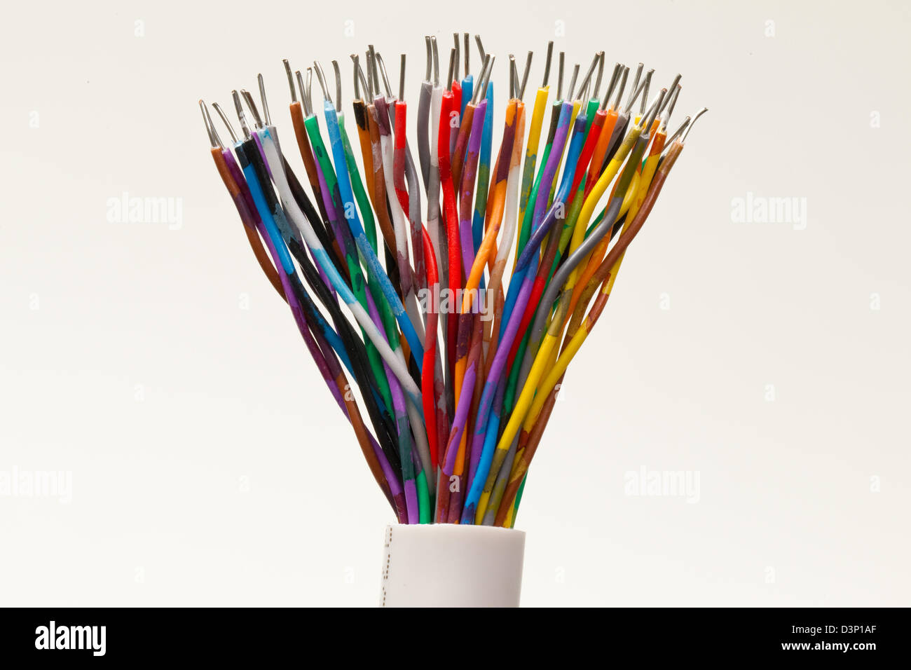 Cables-Multi La diversité de couleur couleurs mixte Arc-en-ciel Banque D'Images