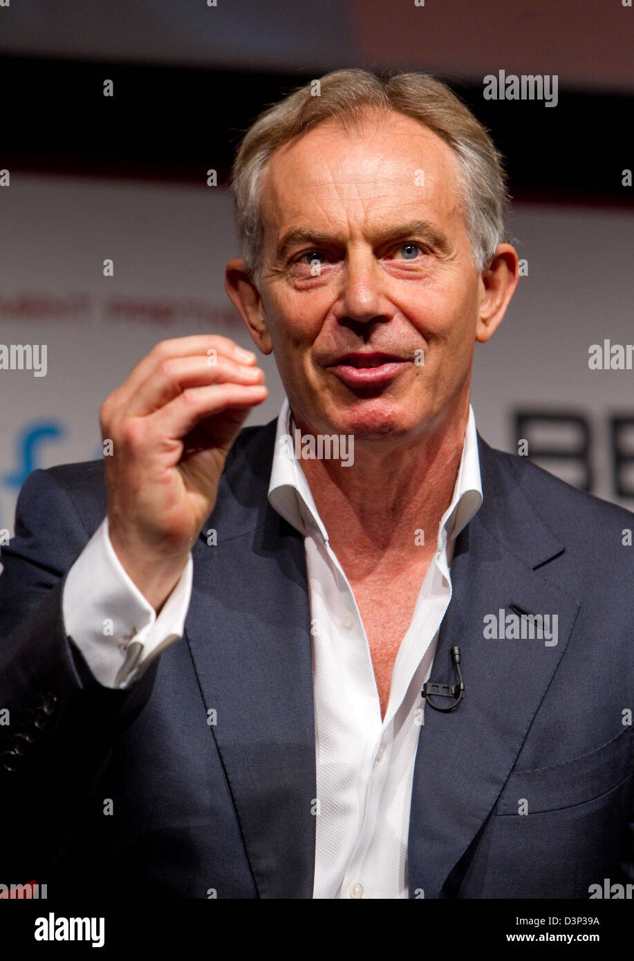 Tony Blair, ancien Premier Ministre Banque D'Images