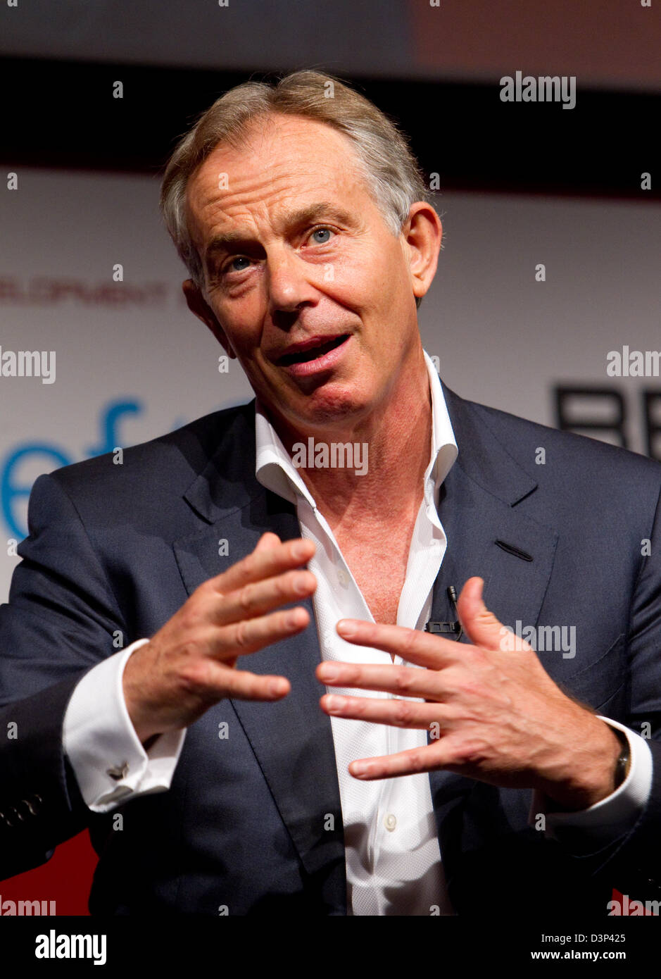 Tony Blair, ancien Premier Ministre Banque D'Images