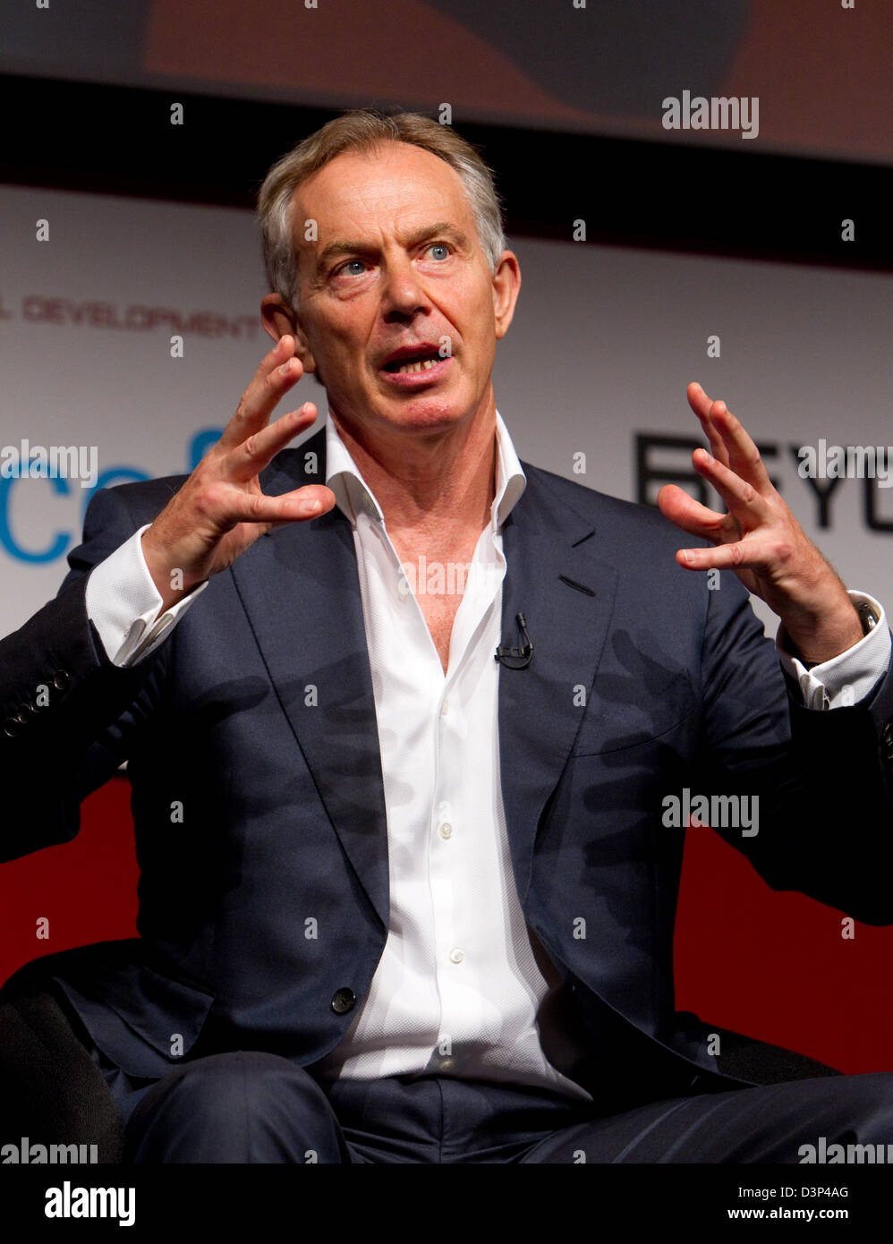 Tony Blair, ancien Premier Ministre Banque D'Images
