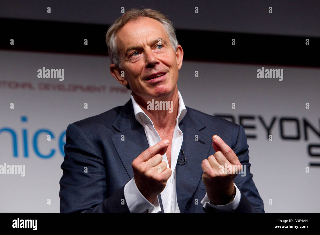 Tony Blair, ancien Premier Ministre Banque D'Images