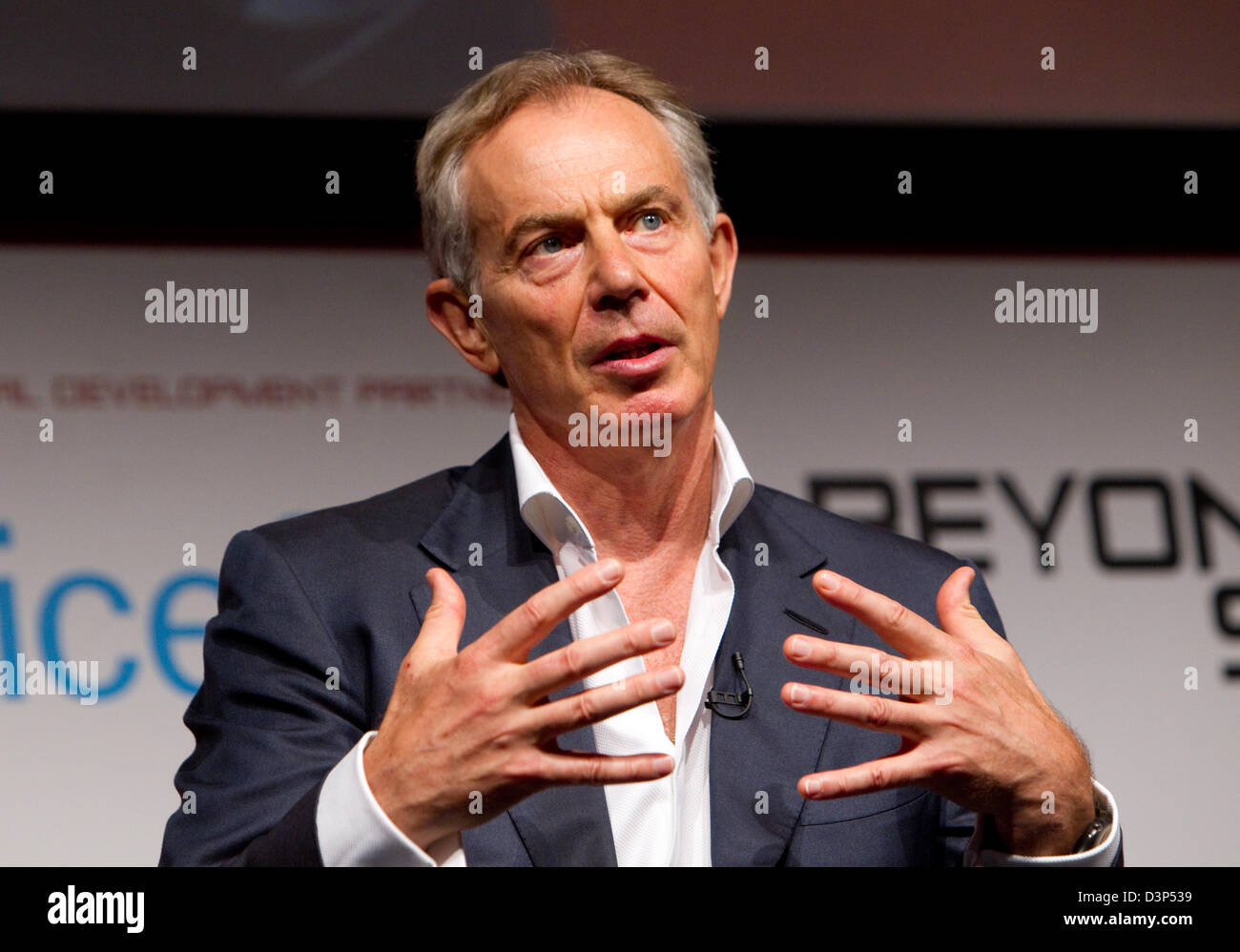 Tony Blair, ancien Premier Ministre Banque D'Images
