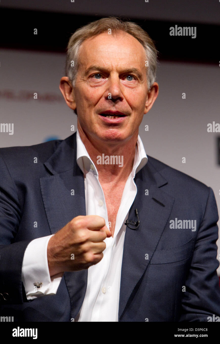 Tony Blair, ex-Premier ministre Parti du Travail guerre en Irak Banque D'Images