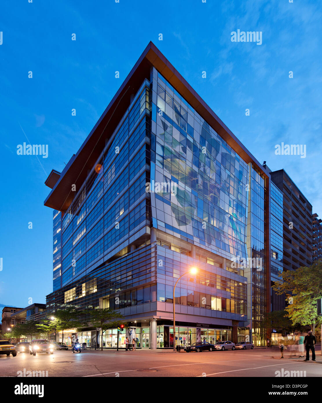 L'Université Concordia, CEN/VA Complexe intégré par KPMB architects, campus universitaire, le centre-ville de Montréal, Québec Canada Banque D'Images