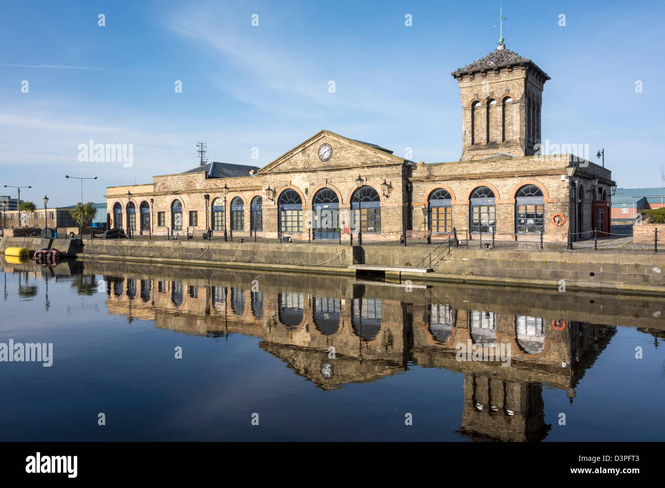 L'ancienne chambre de Leith Docks maintenant converti en bureaux. Banque D'Images