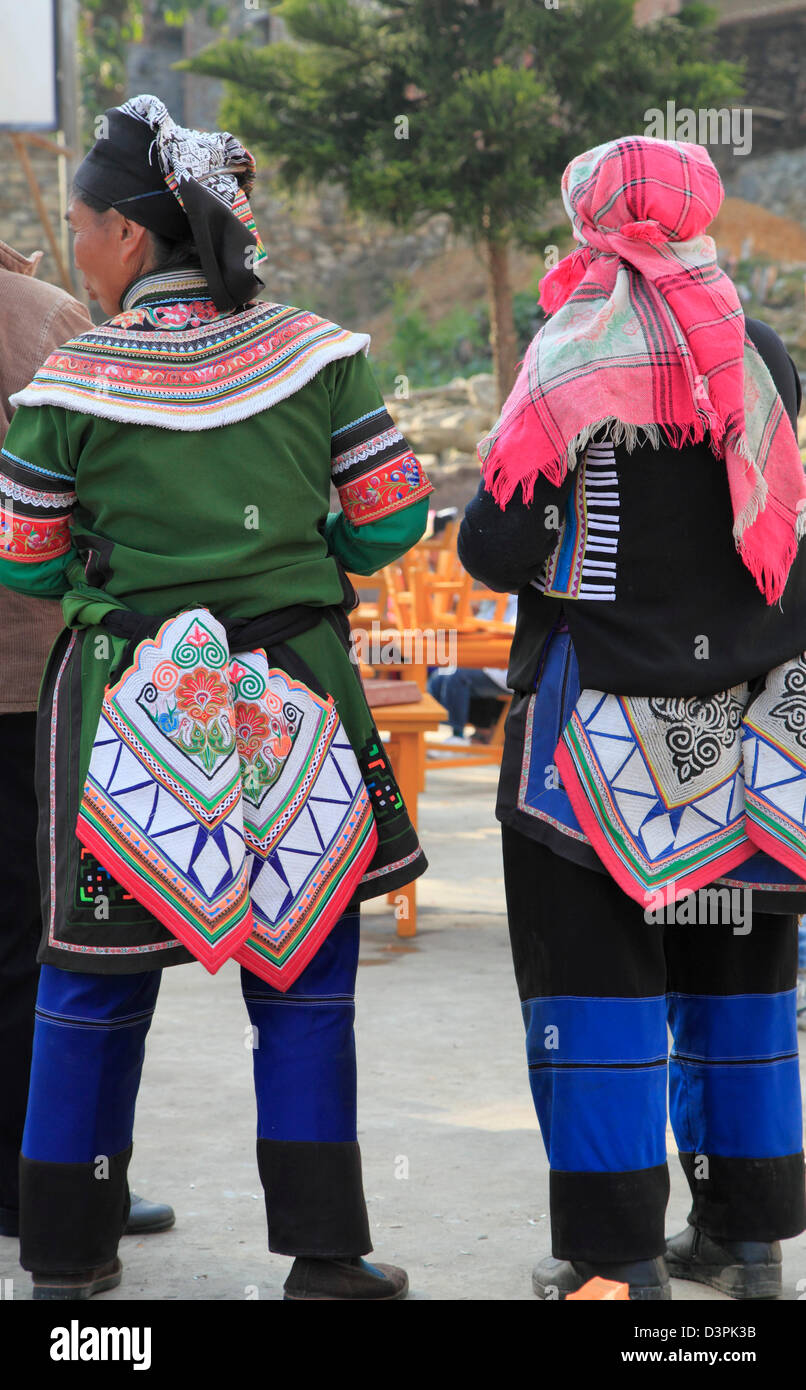 La Chine, le Yunnan, Yuanyang, Hani minorité ethnique, les gens, Banque D'Images