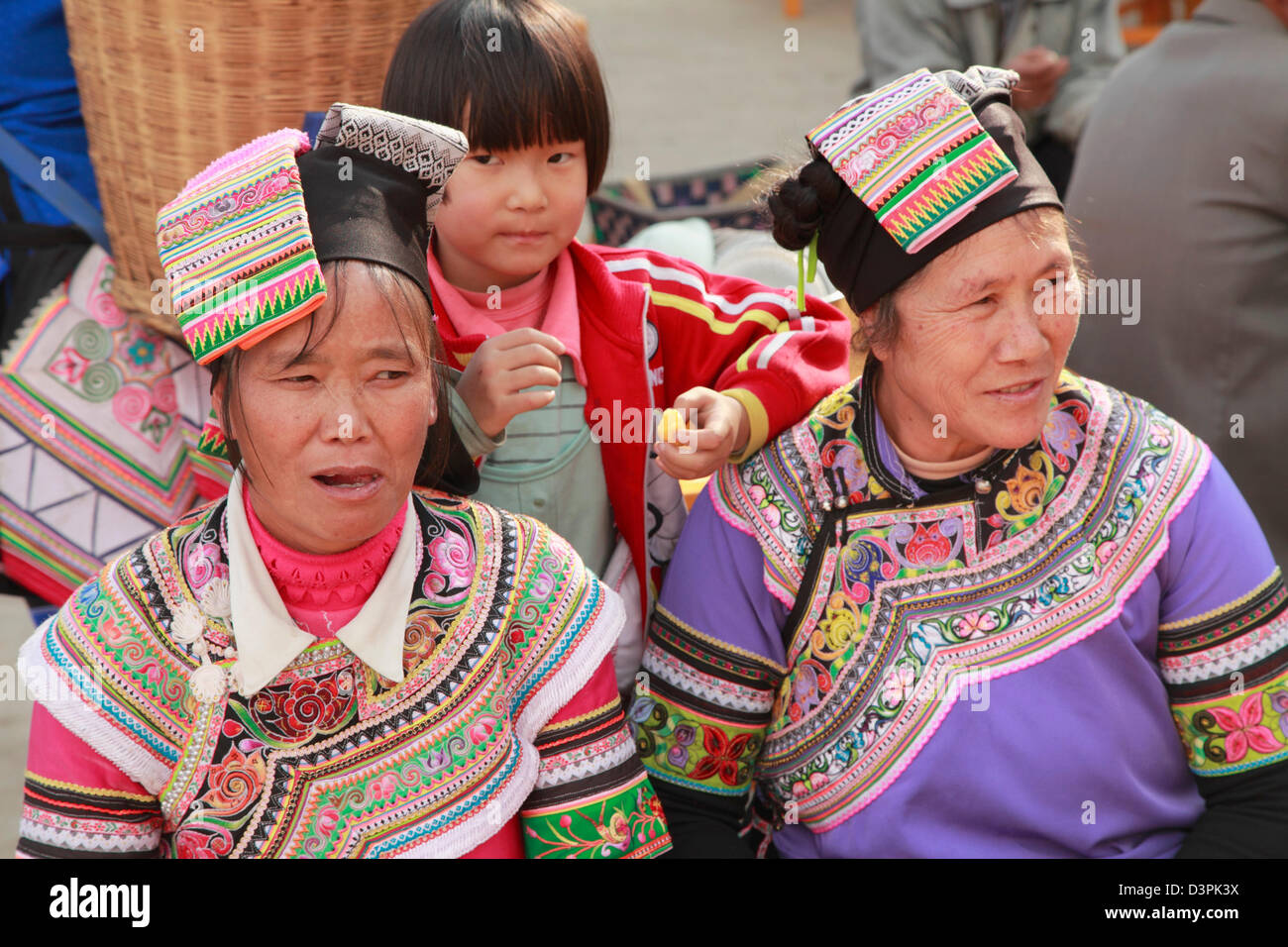 La Chine, le Yunnan, Yuanyang, Hani minorité ethnique, les gens, Banque D'Images