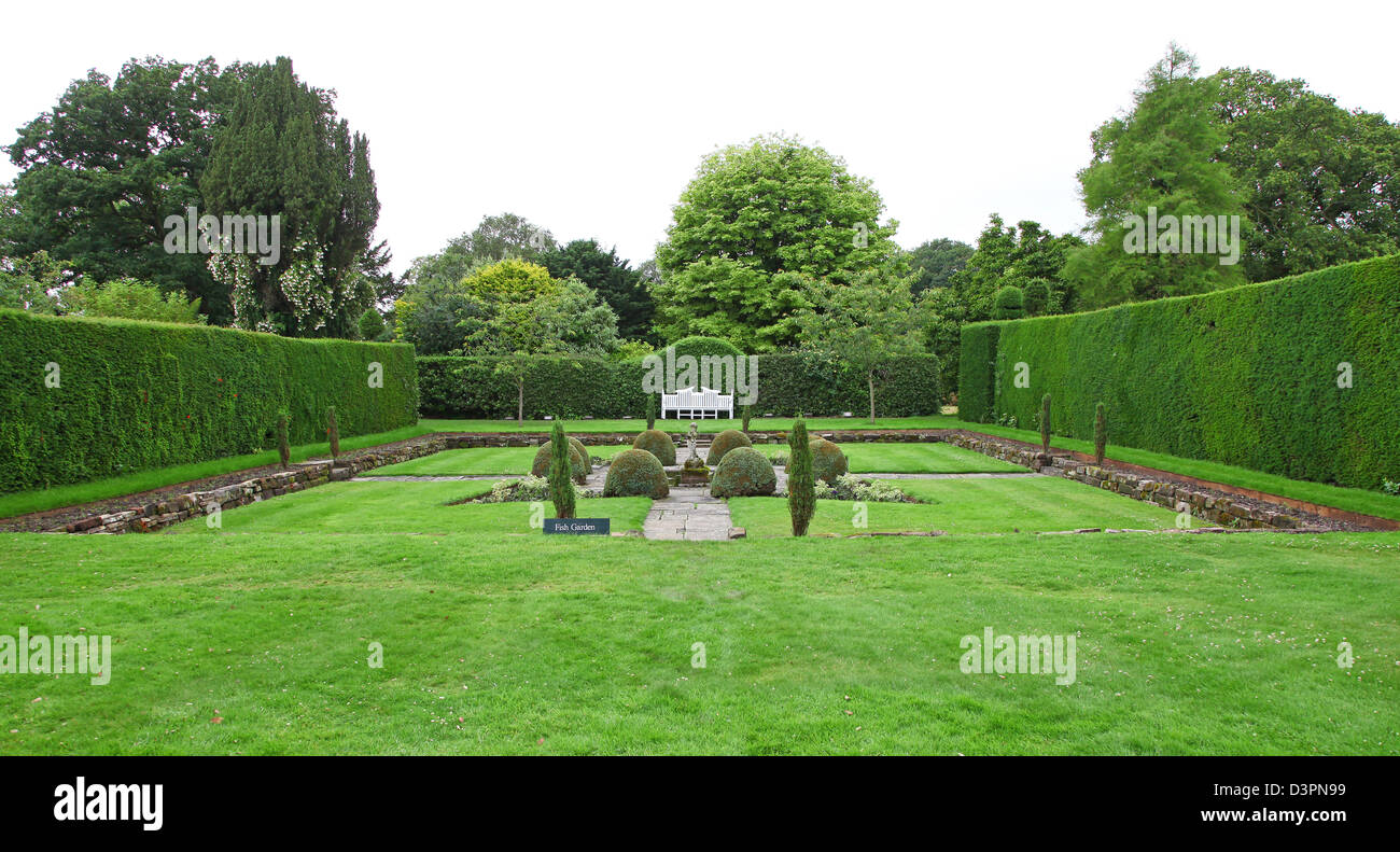 Le jardin du poisson à Arley Hall Cheshire England UK Banque D'Images