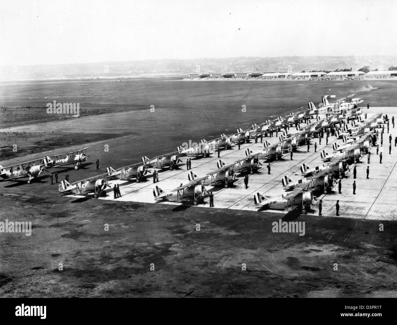 MAW-2 l'inspection, l'Île du Nord, NAS c1938 Banque D'Images