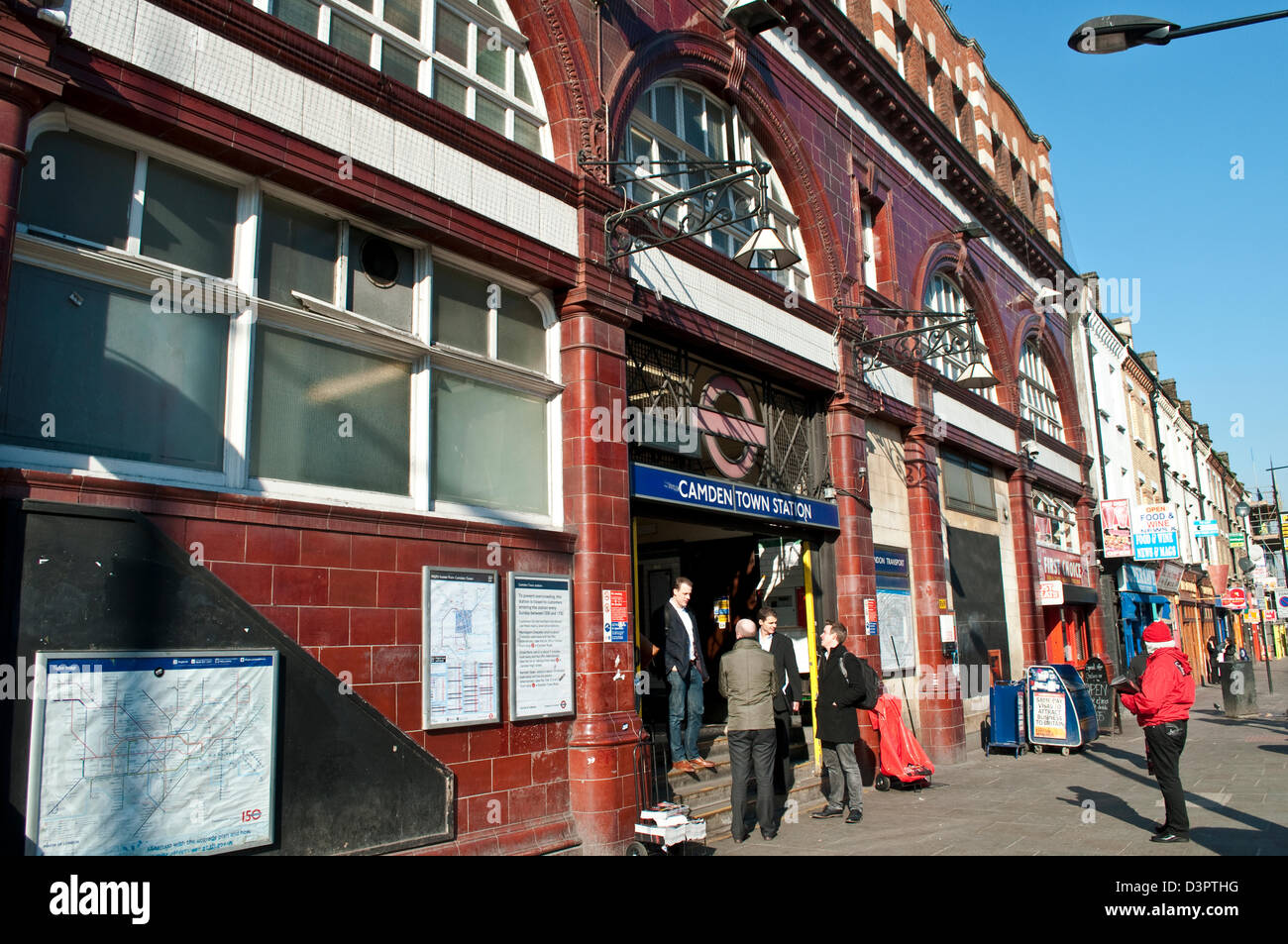 La station de métro Camden Town, Camden Town, NW1, London, UK Banque D'Images