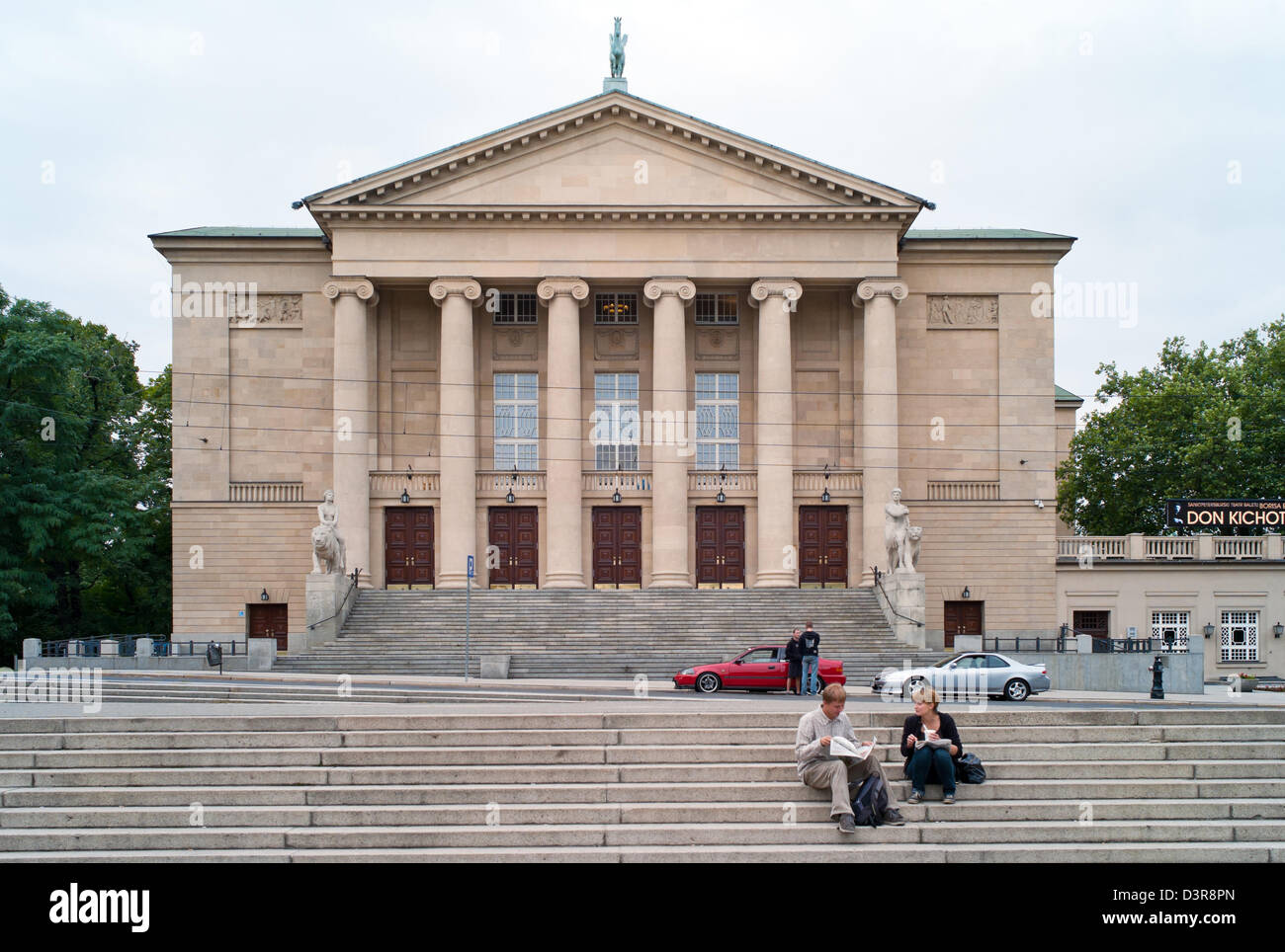 Poznan, Pologne, le théâtre de la ville, Grand Théâtre, Stanislawa Moniuszki Monaco Banque D'Images