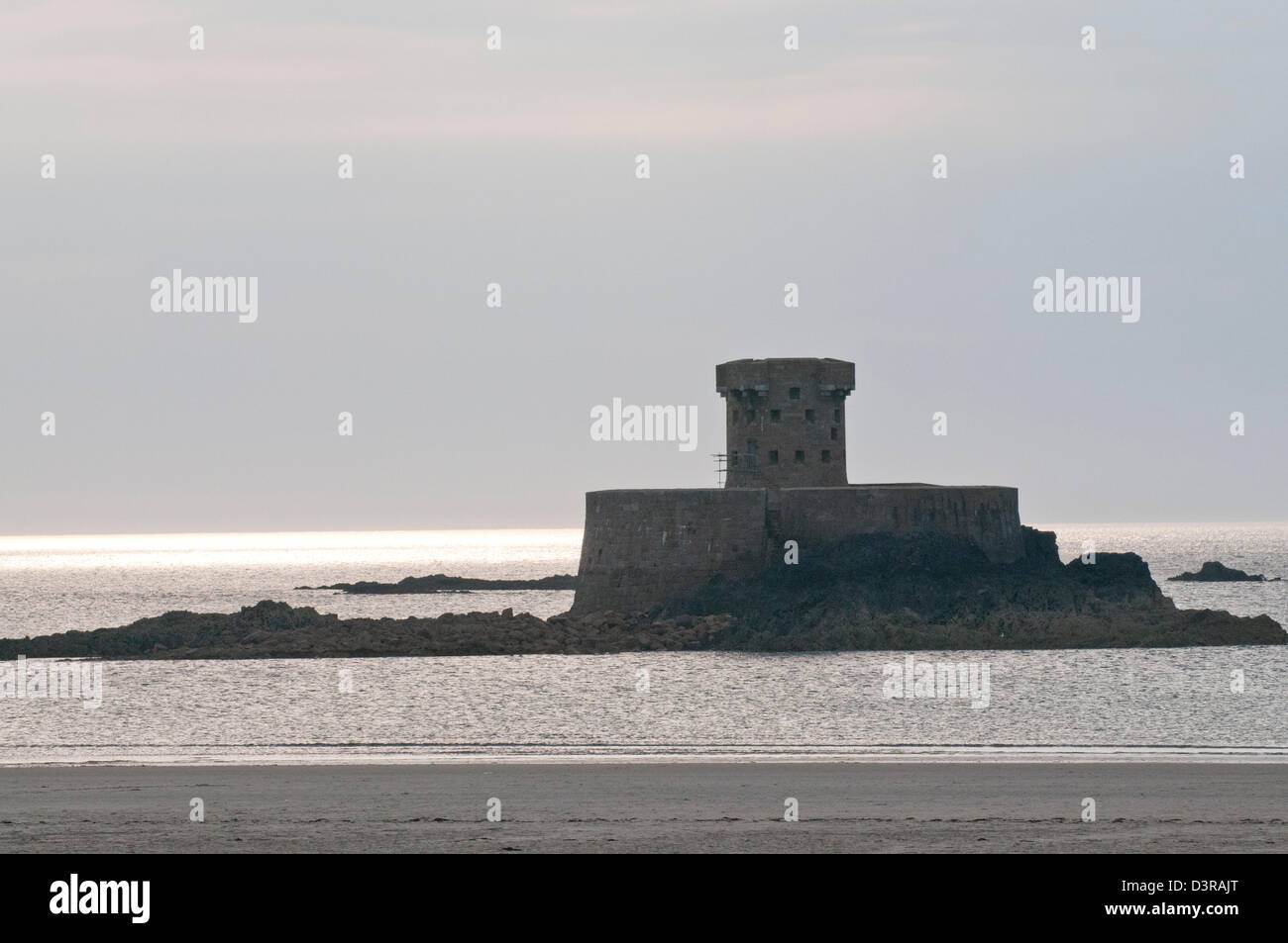 La Rocco Tower, St Ouen, Jersey, Channel Islands Banque D'Images