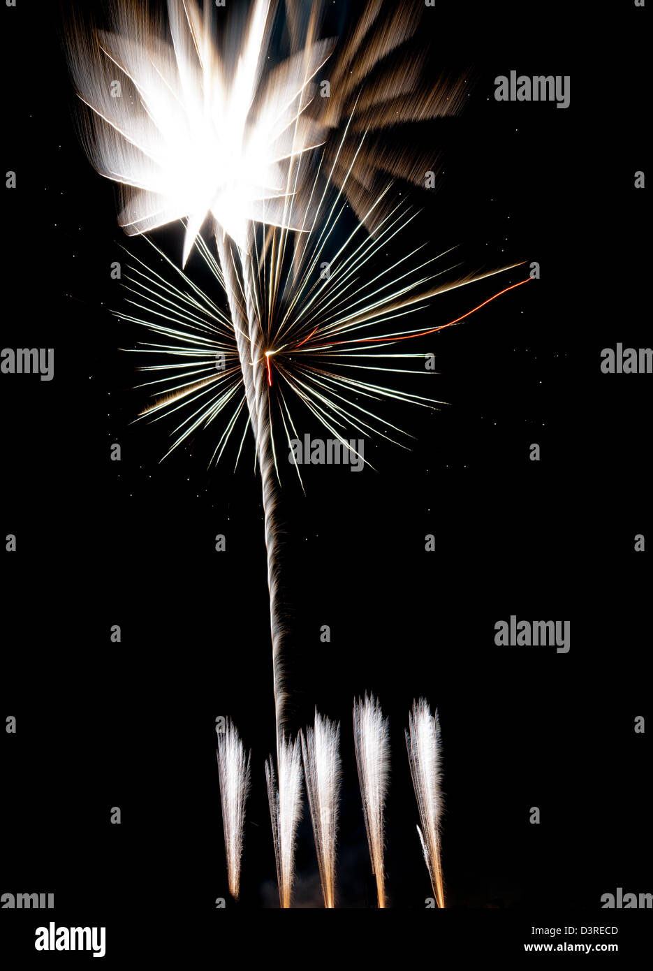D'artifice en forme d'étoile Banque D'Images