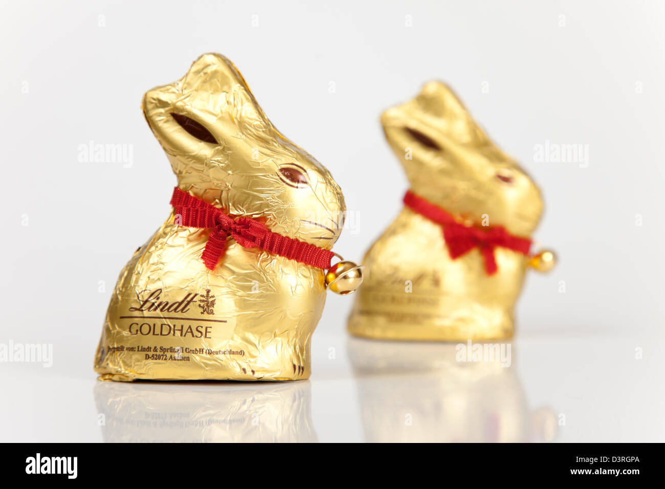 Berlin, Allemagne, le lapin or Lindt Spruengli et Banque D'Images