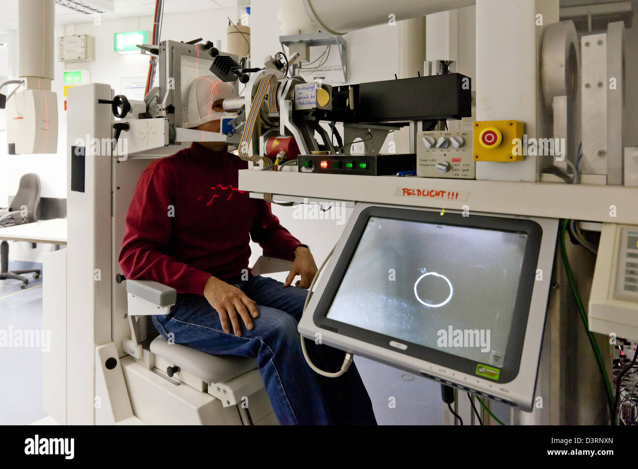 Berlin, Allemagne, le traitement de mélanome uvéal dans le centre pour les techniques de faisceau d'ions Banque D'Images