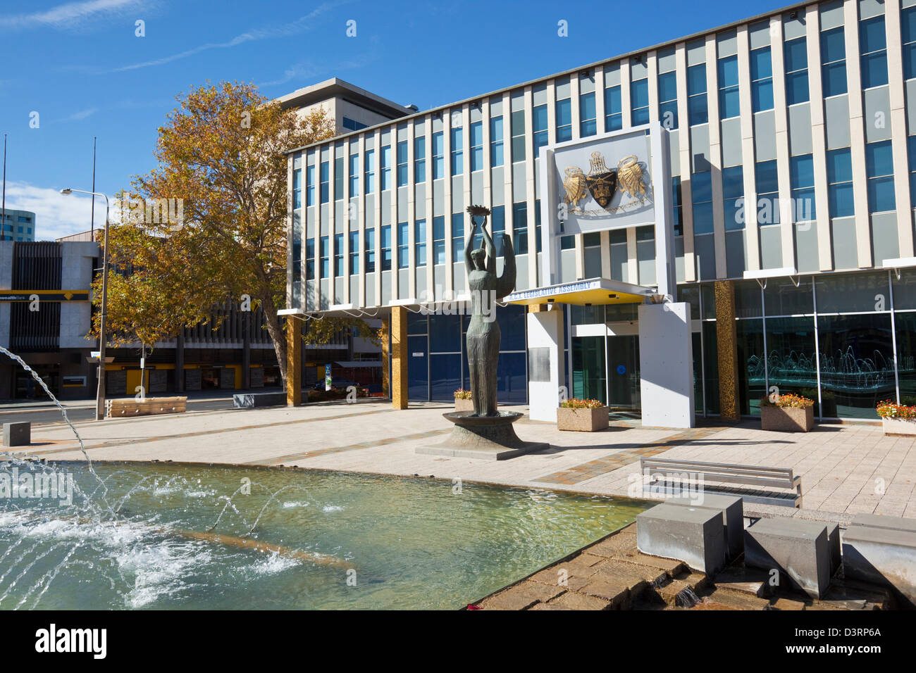 L'Assemblée législative de la Loi sur la construction en place municipale. Canberra, Territoire de la capitale australienne (ACT), l'Australie Banque D'Images