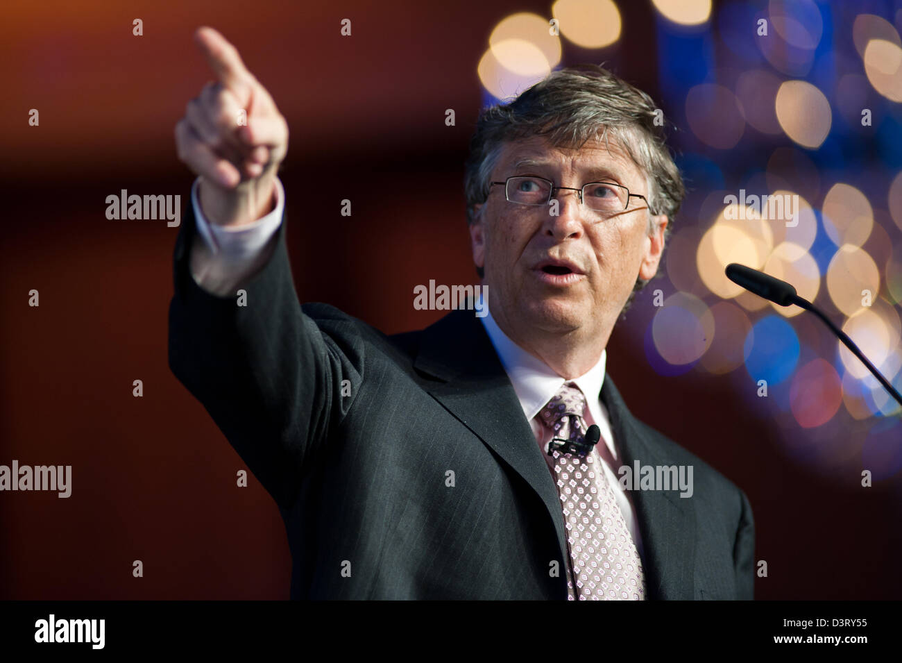 Berlin, Allemagne, Bill Gates lors d'une conférence Banque D'Images