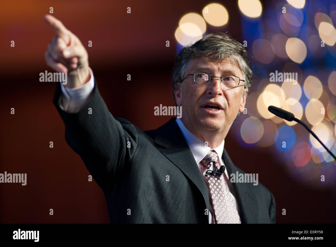 Berlin, Allemagne, Bill Gates lors d'une conférence Banque D'Images