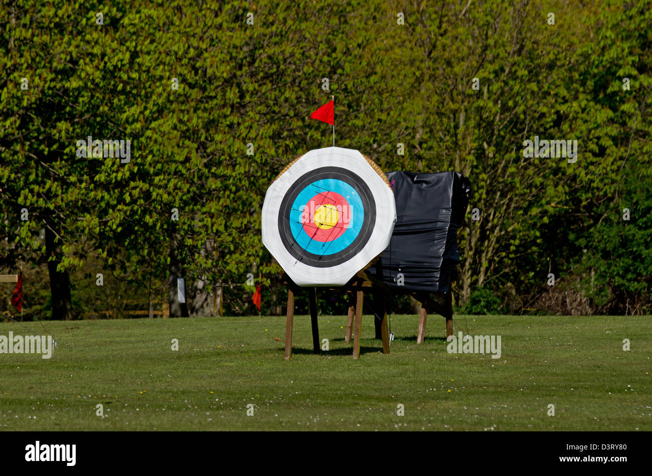 Cible de tir à l’arc Banque D'Images