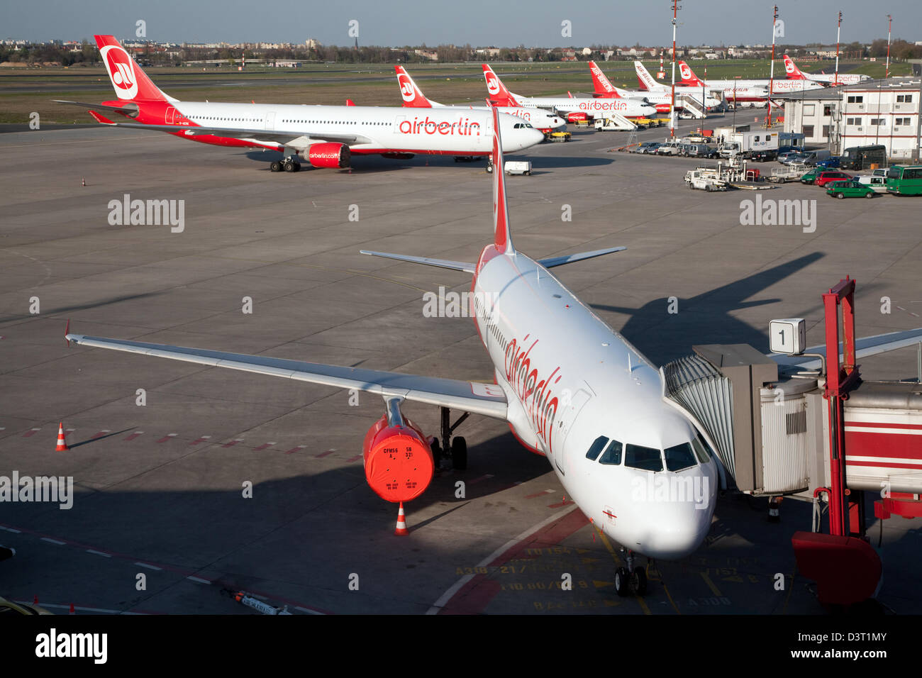 Berlin, Allemagne, la compagnie aérienne Air avion Aéroport de Berlin-Tegel Banque D'Images