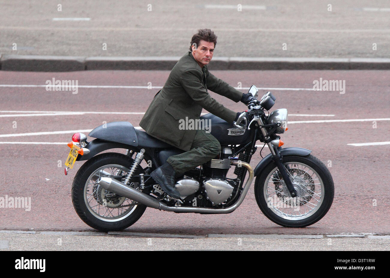 Londres Royaume Uni 24 Février 2013 Tom Cruise Vu à Cheval Sur