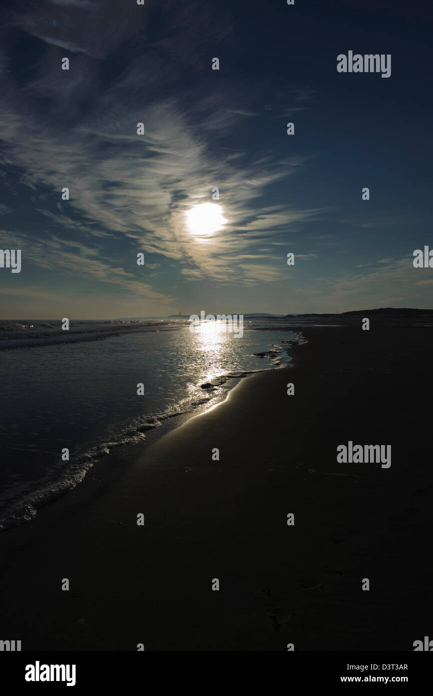 Druridge Bay, la côte de Northumberland Banque D'Images