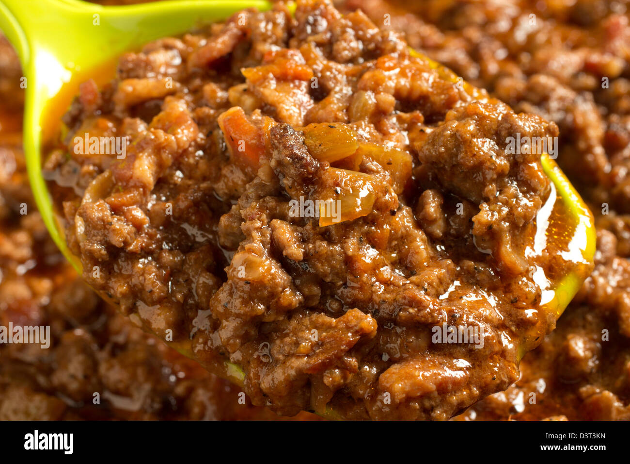 Sauce bolognaise - la sauce à la viande italienne classique Banque D'Images