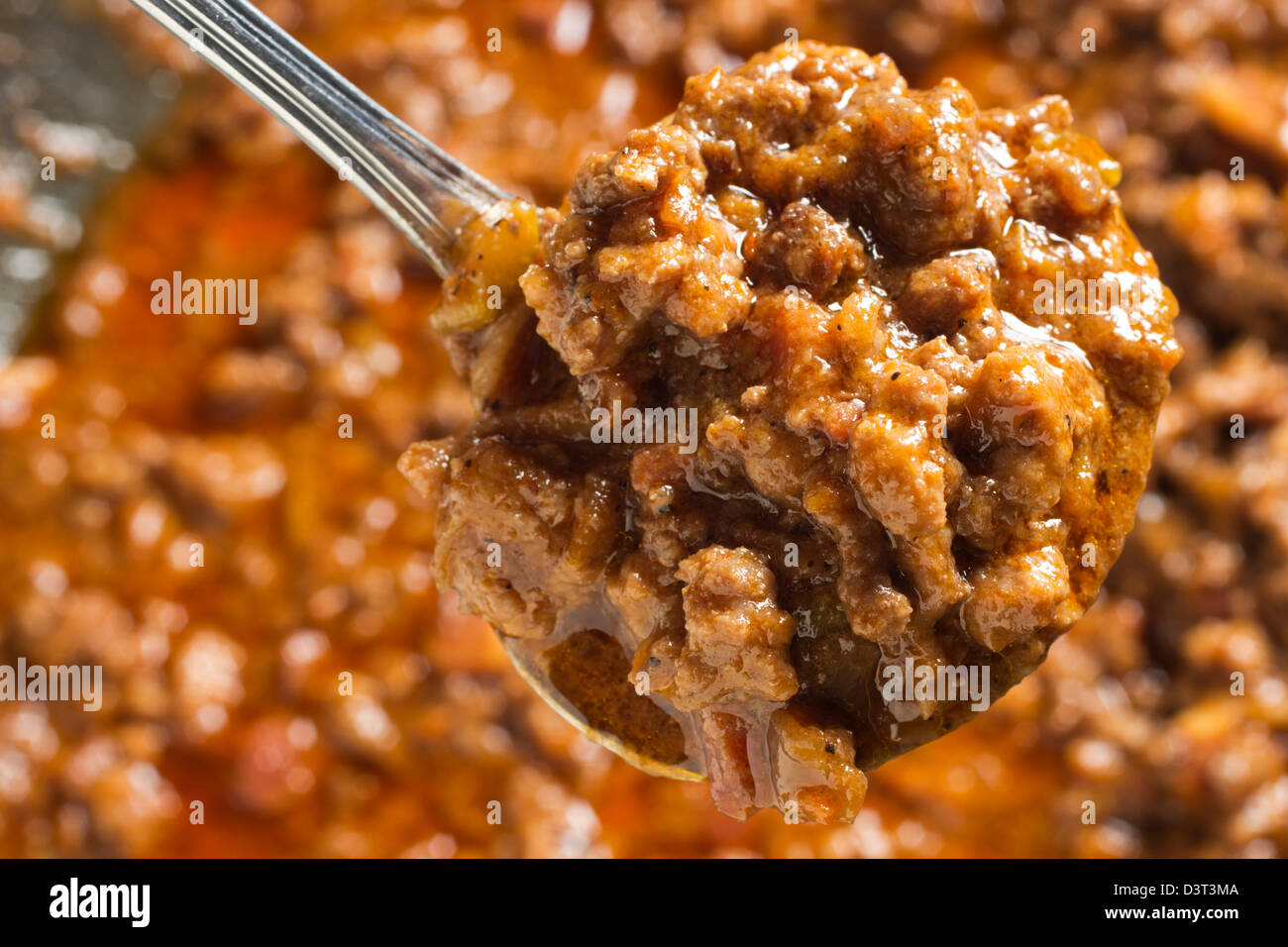 Sauce bolognaise - la sauce à la viande italienne classique Banque D'Images