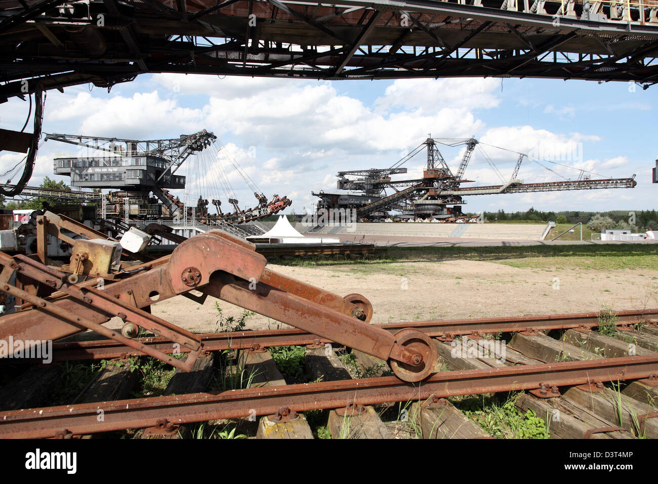 Graefenhainichen, Allemagne, Ferropolis, aussi appelée Ville de fer Banque D'Images