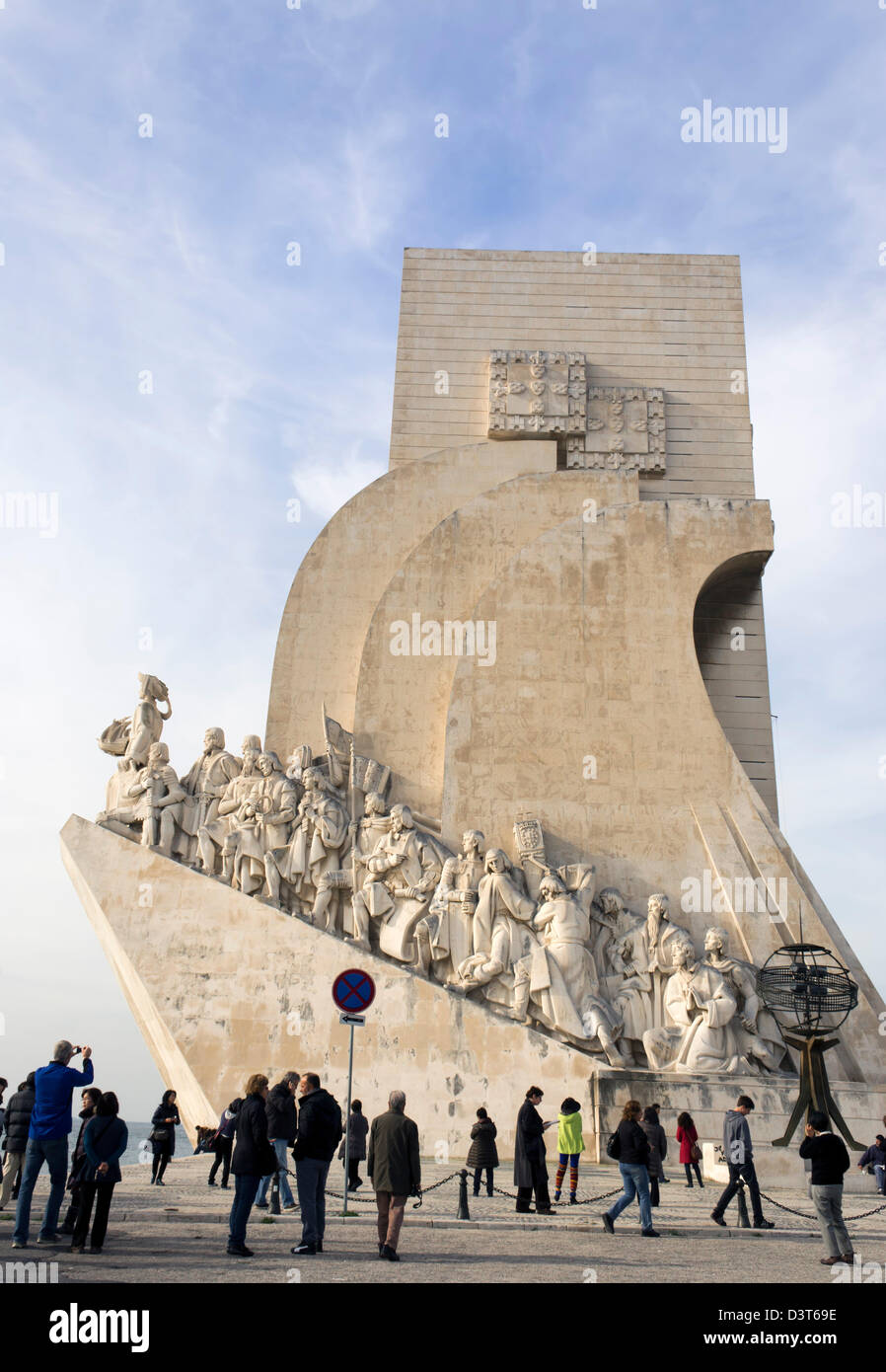 Santa Maria de Belém, Portugal. Padrão dos Descobrimentos ou Monument des Découvertes Banque D'Images