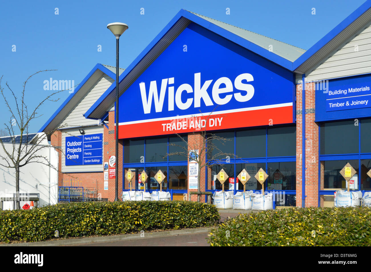 Wickes Builders Maçon Retail Merchant business filiale de Travis Perkins fournisseur de commerce et de bricolage Maldon Essex England UK Banque D'Images