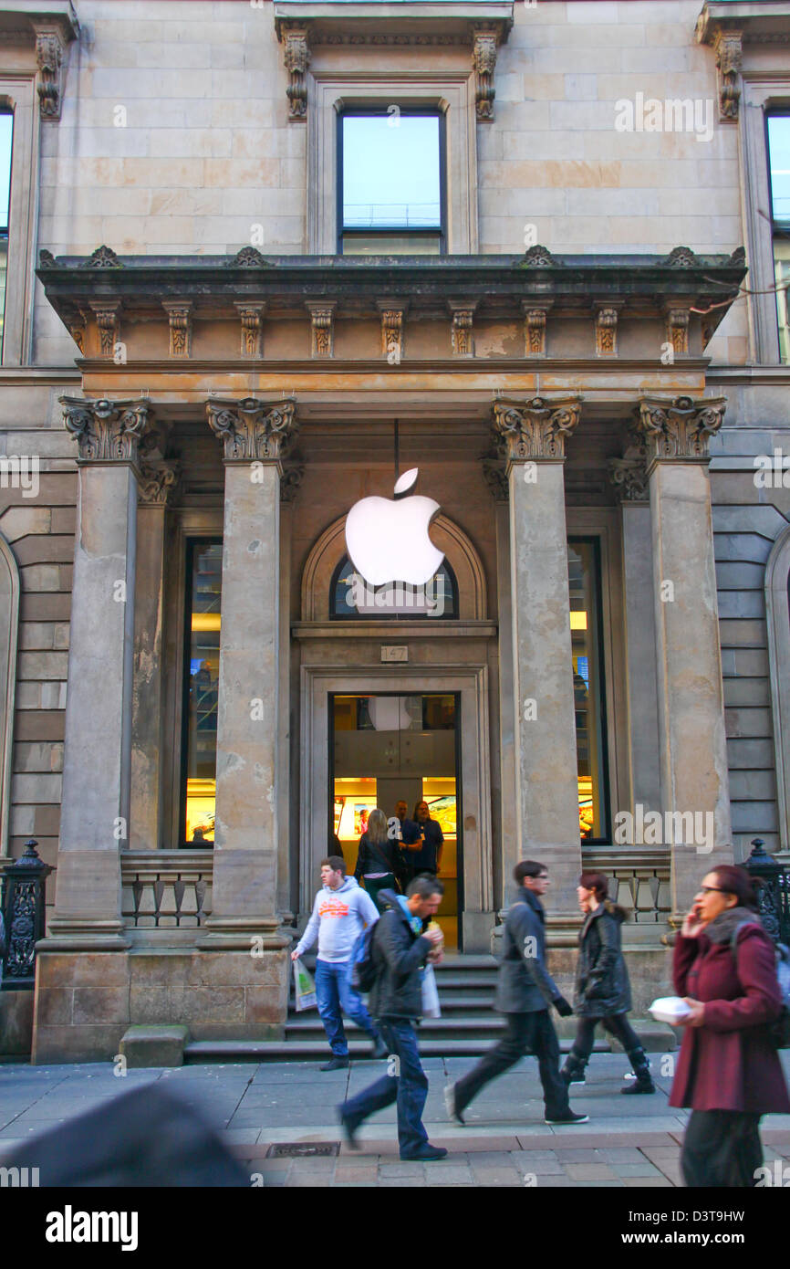 Apple store Buchanan Street Glasgow Banque D'Images